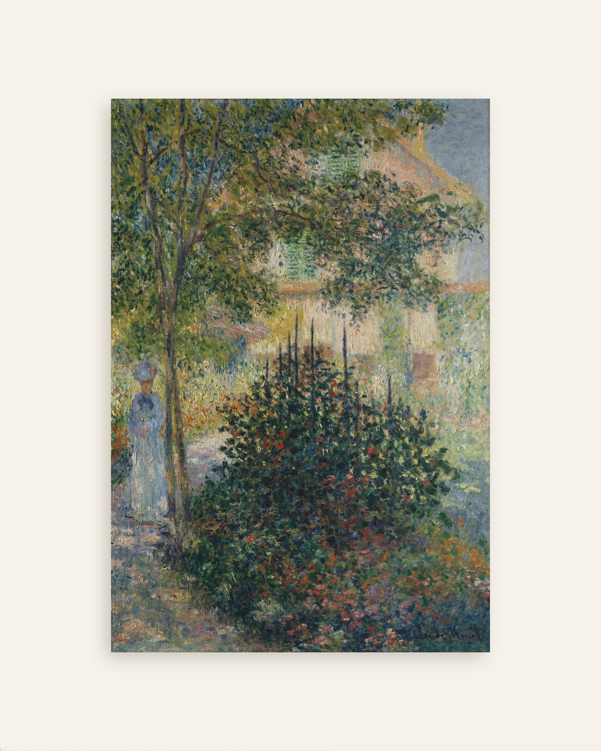 Poster of Camille Monet in the Garden at Argenteuil (1876) by Claude Monet, thumbnail