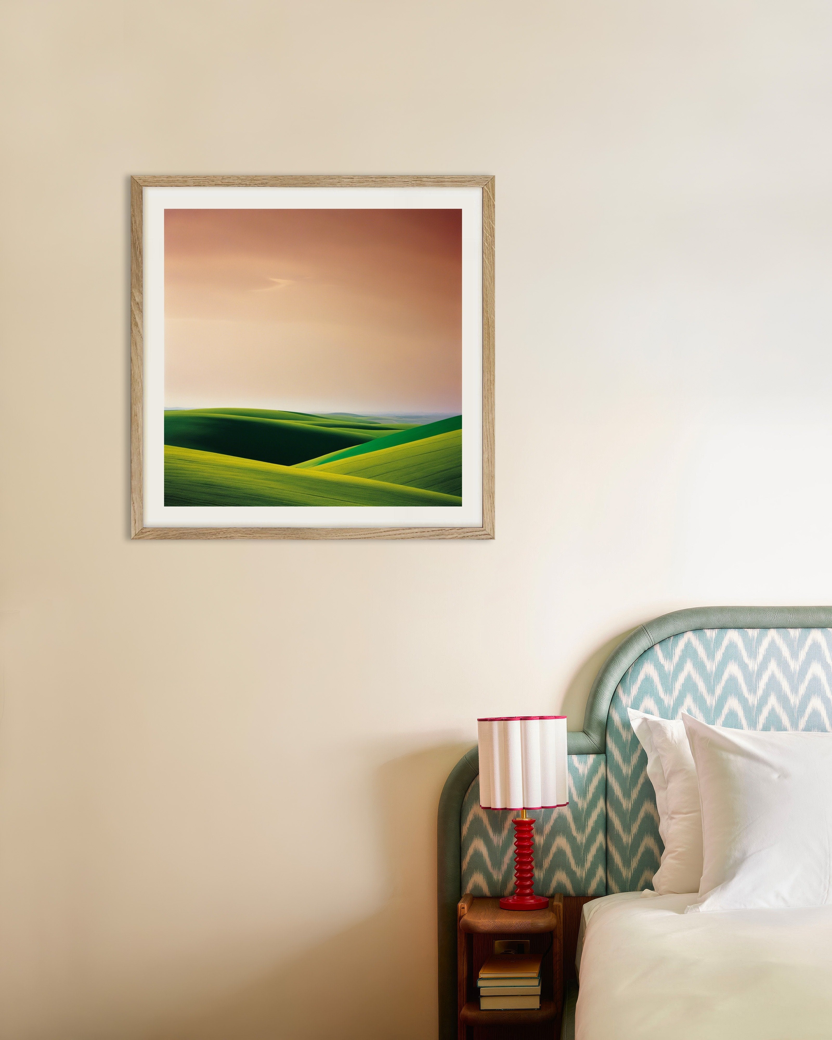Poster of Capturing geometric compositions in landscapes - Poster, with natural wooden frame