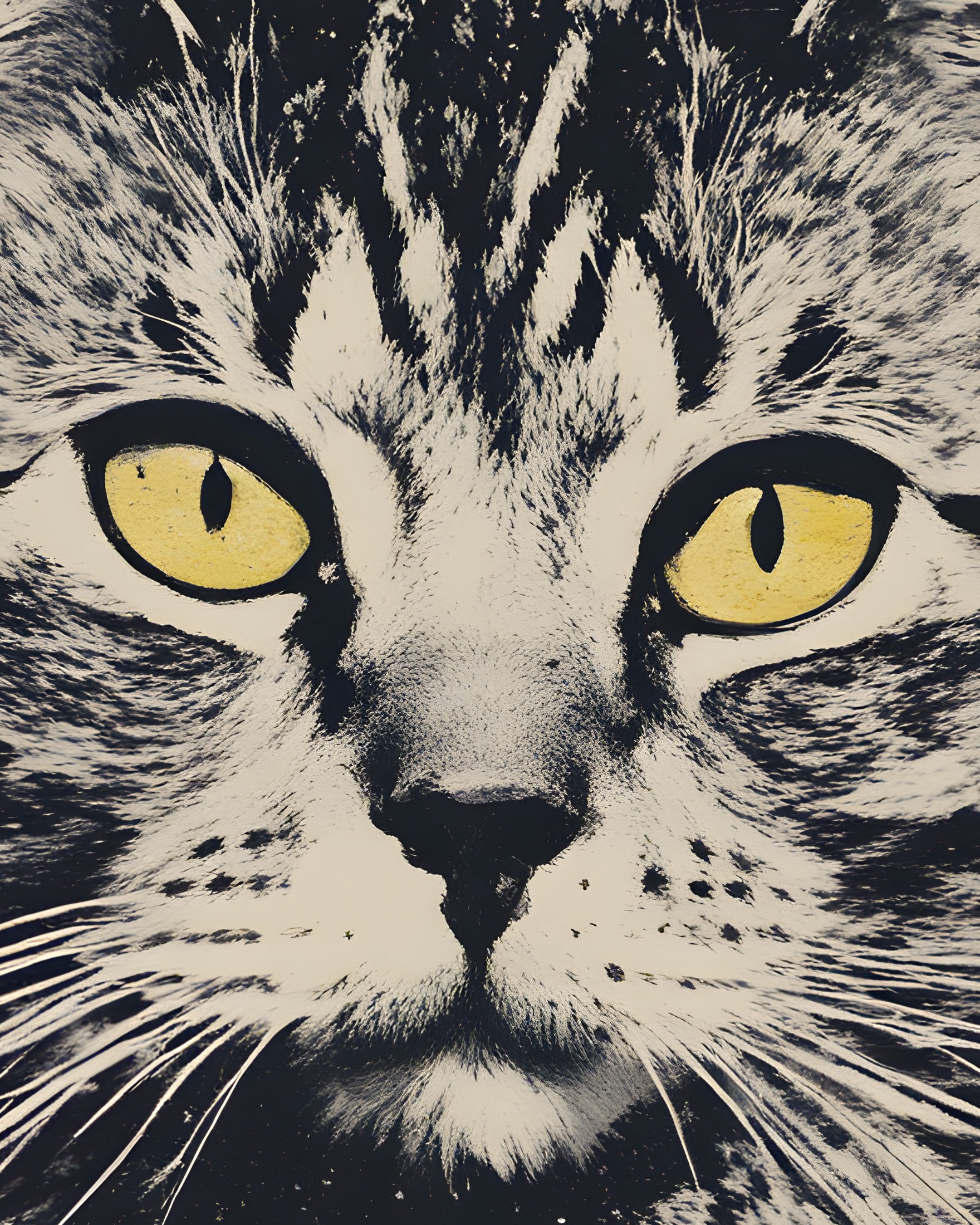 Retrato de gato - Poster