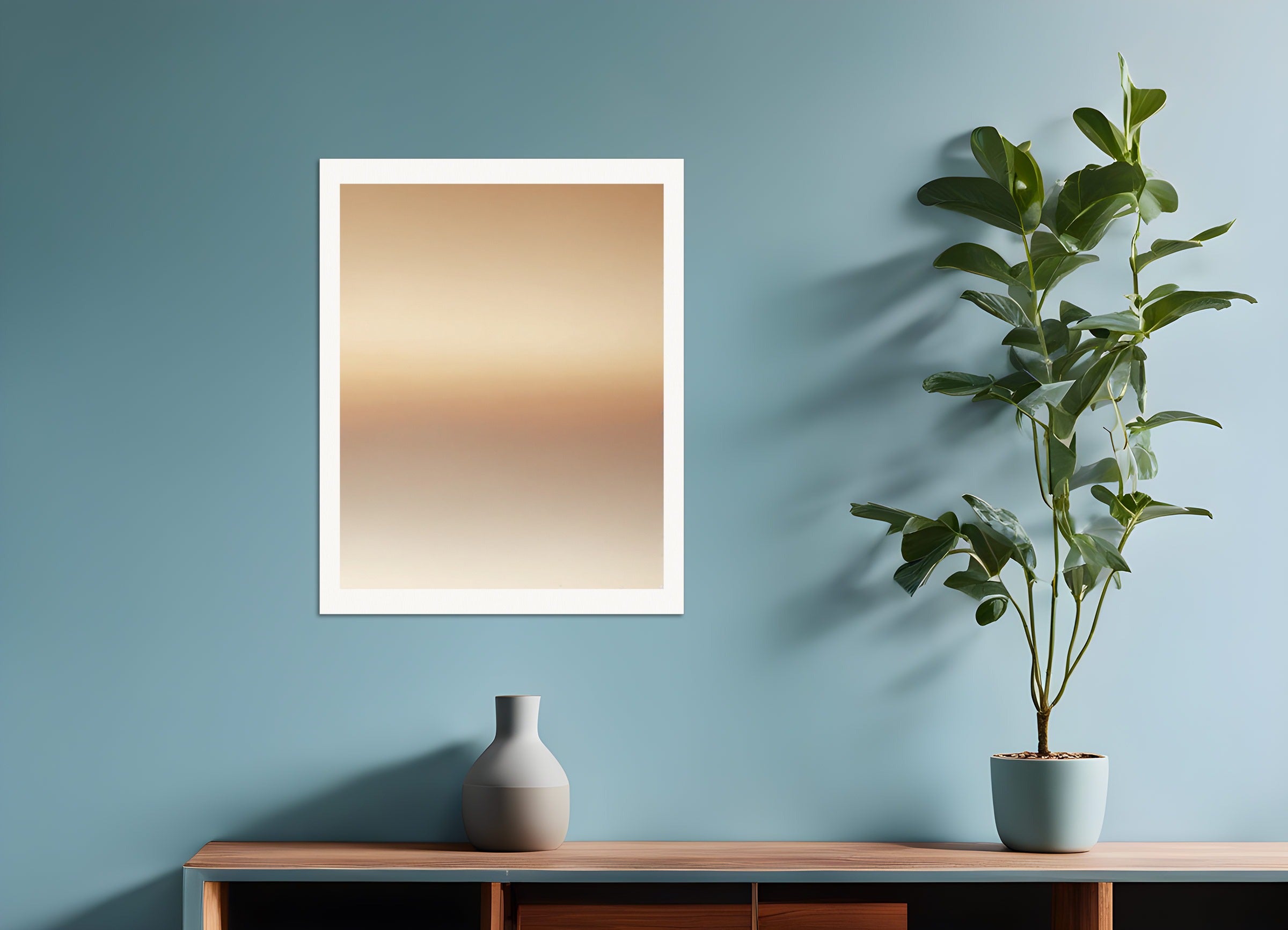 Poster: Soothing Abstract Gradients, beige sky