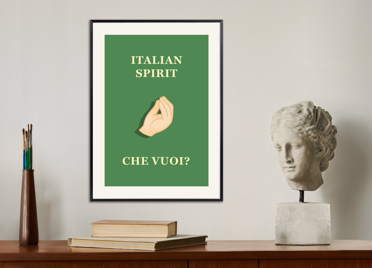 Poster with metal frame: Italian Spirit - Che Vuoi?