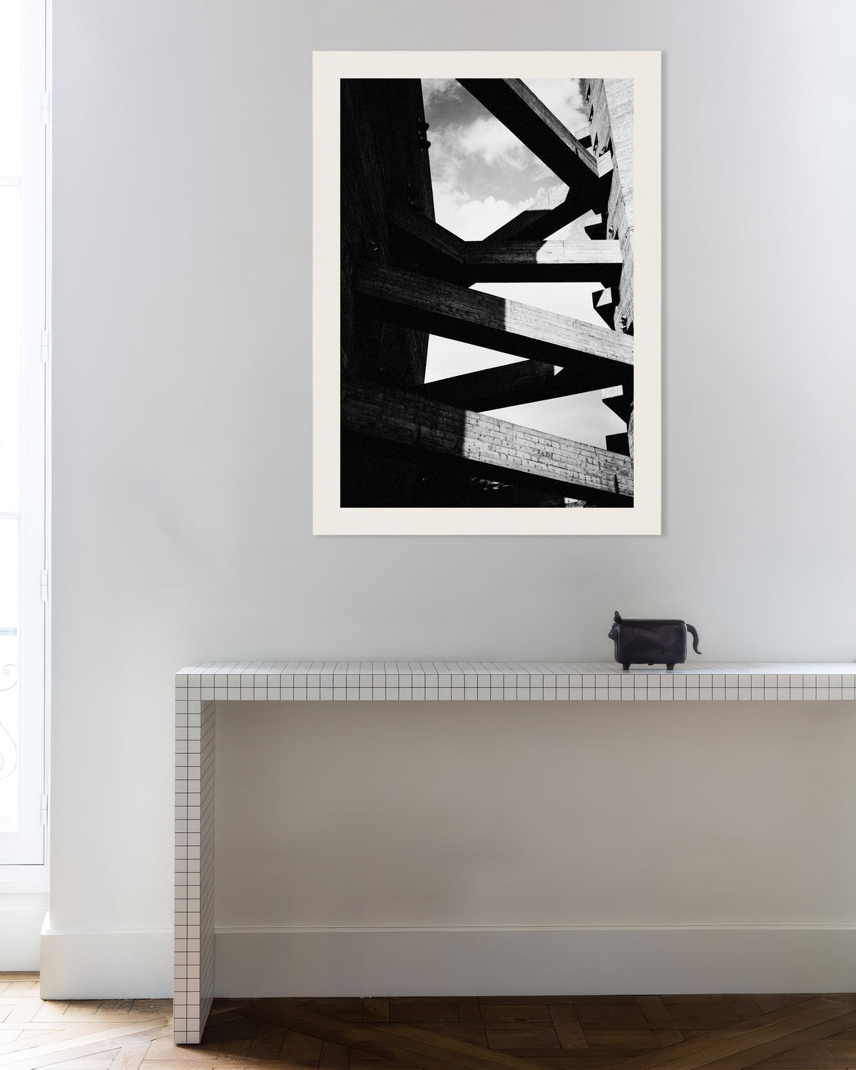 Poster of Concrete Beams Against the Sky