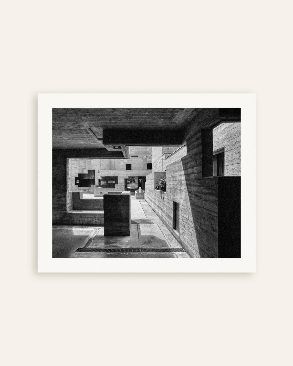 Poster of Concrete Courtyard Through a Frame, thumbnail