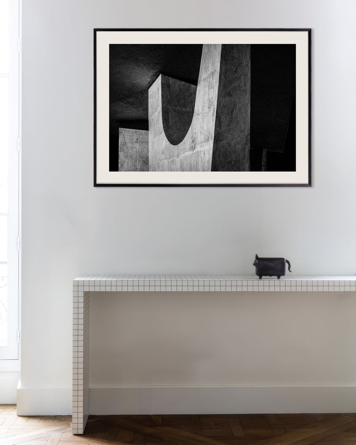 Poster of Concrete U in the Shadows, with metal frame