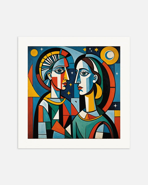 Cubism, a Couple - Poster | Posterscape