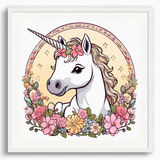 Poster: , A baby cute unicorn