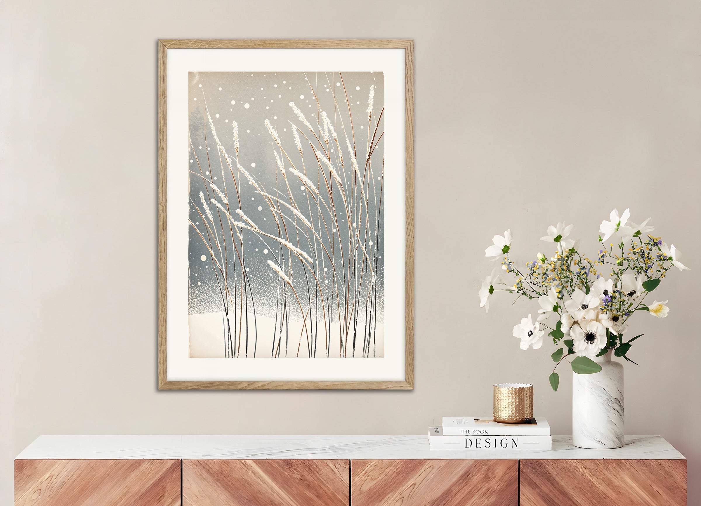 Poster with wood frame: Winter