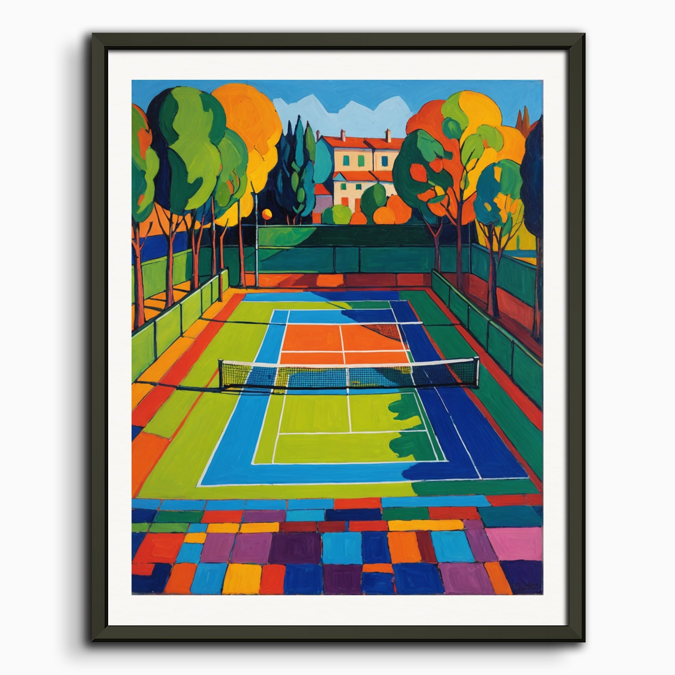 Poster: Fauvism, Tennis court