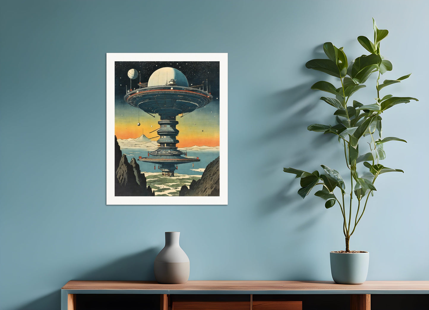 Poster: Hiroshige, Space station