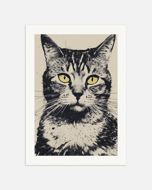 Poster: Cat portrait, none