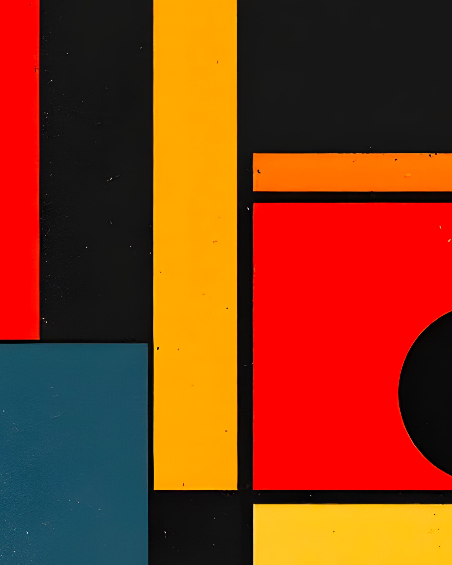 De Stijl-kunst, en serie med geometriske mønstre - Plakat