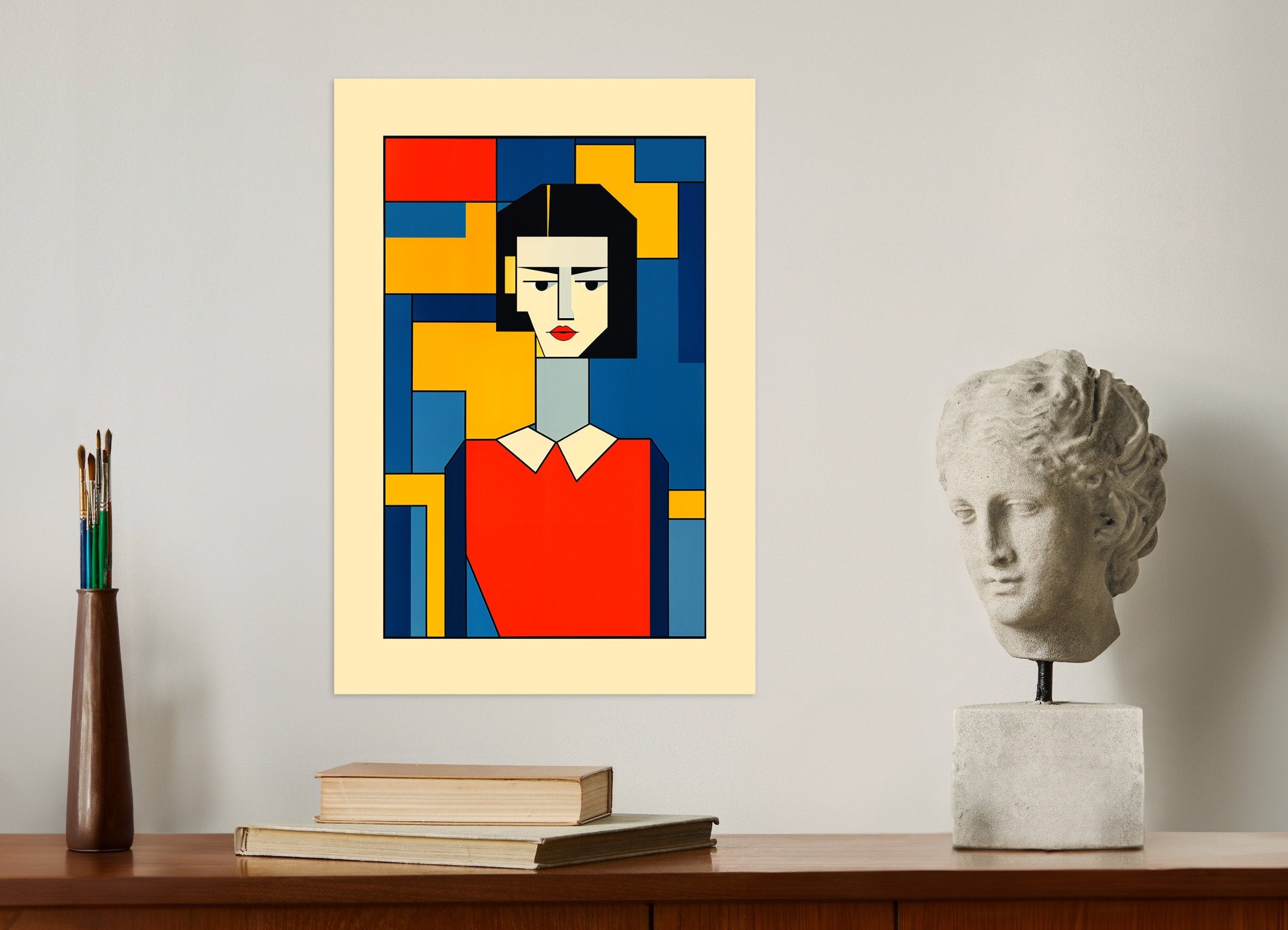 Poster of De Stijl, portrait de Justine