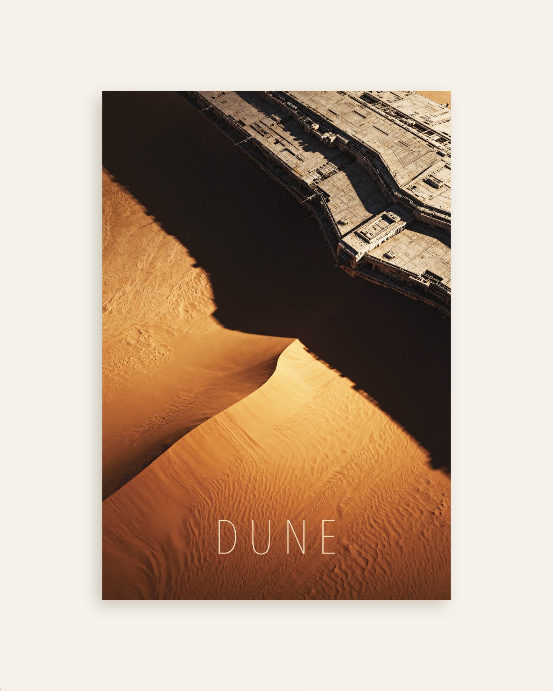 Poster of Desert Ship Poster, Sci-Fi Sand Art Print, thumbnail