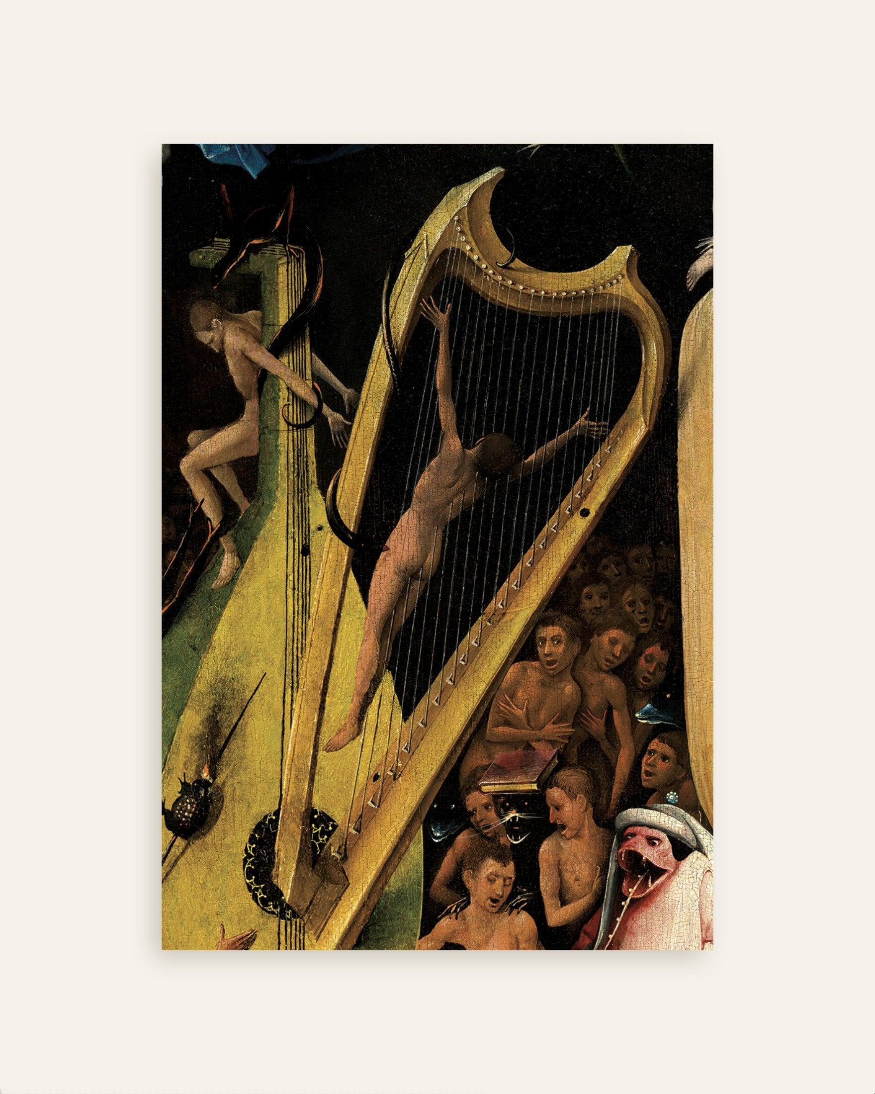 The Harp and the Lute of Musical Hell | Bosch Poster | Posterscape