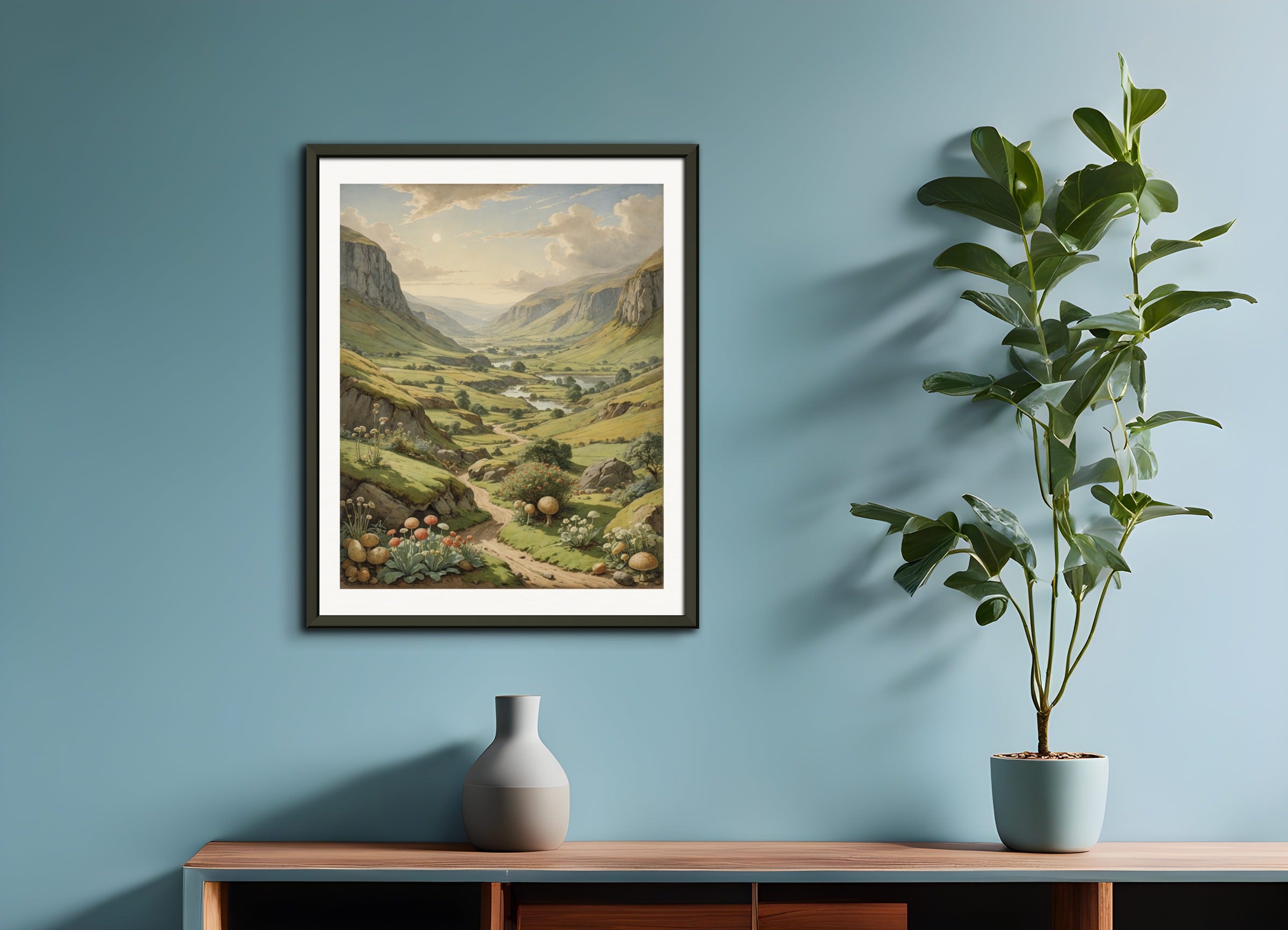 Poster with metal frame: Beatrix Potter, Exoplanet landscape