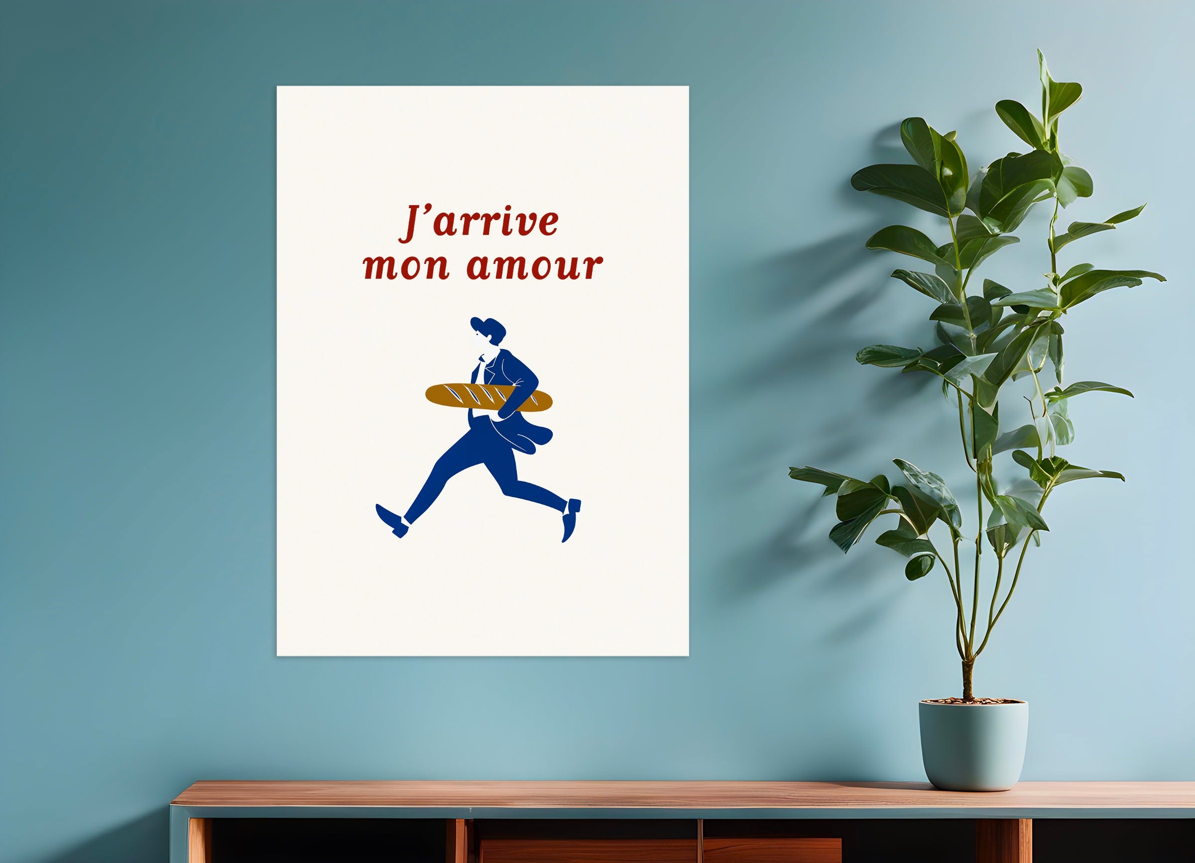 Poster: Here I Am mon Amour - Baguette