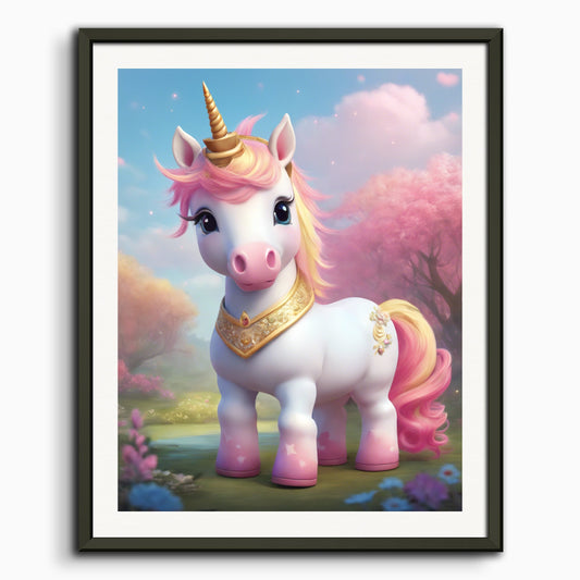 Poster: , A baby cute unicorn