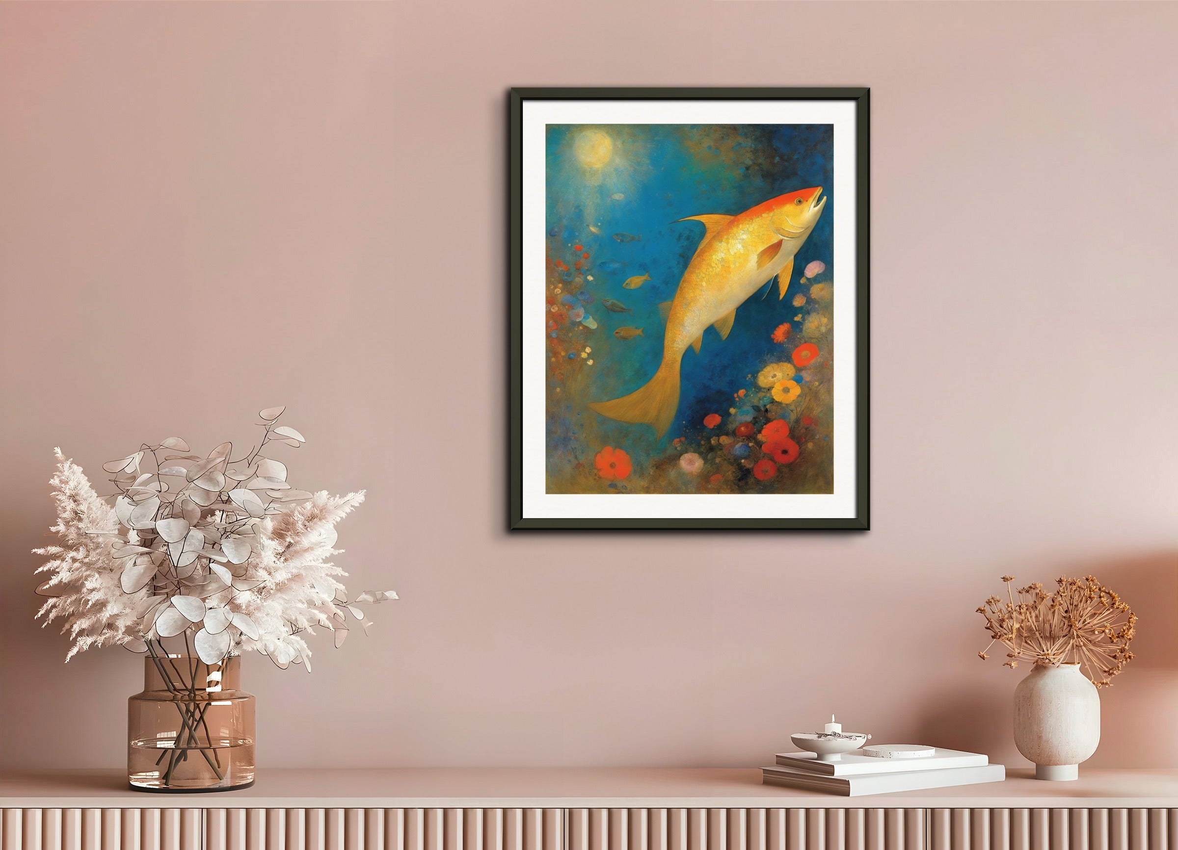 Poster with metal frame: Odilon Redon, 