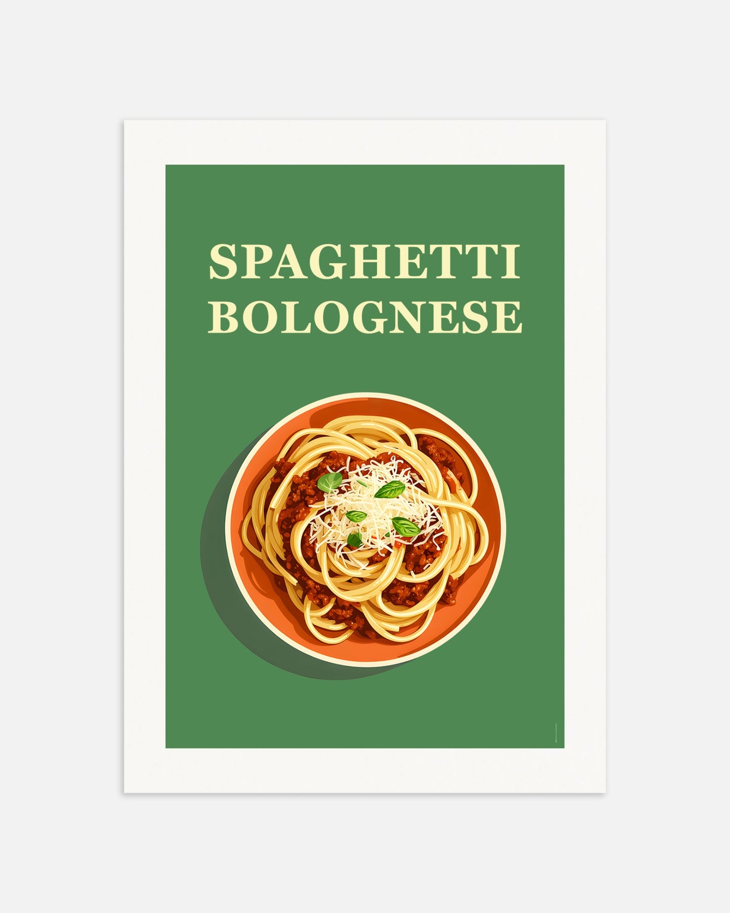 Poster: Spaghetti Bolognese, Italian restaurant, none