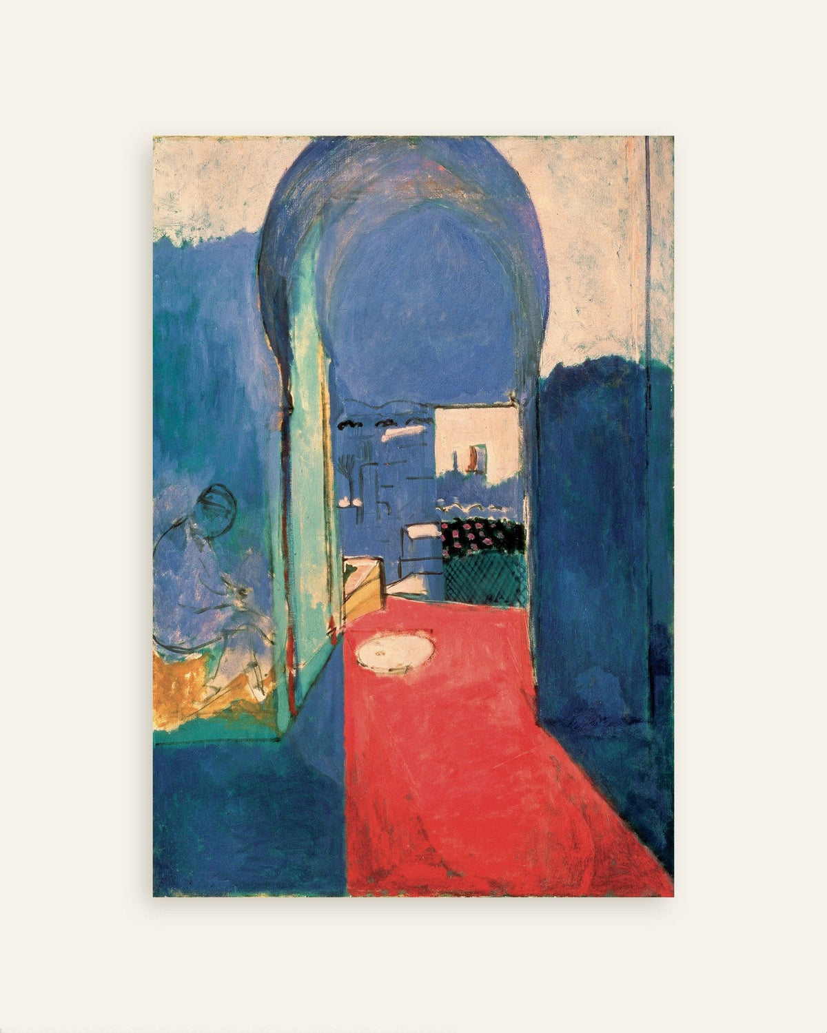 Poster av Inngangen til kasbahen (1912) av Henri Matisse, miniatyrbilde