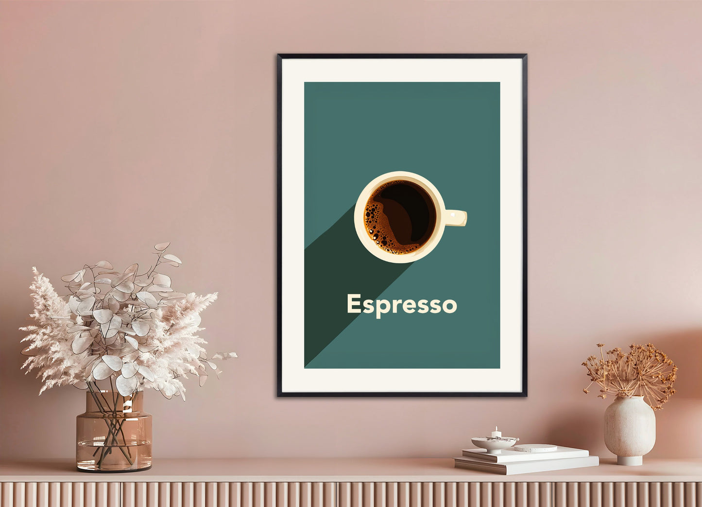 Poster with metal frame: Espresso, coffee poster