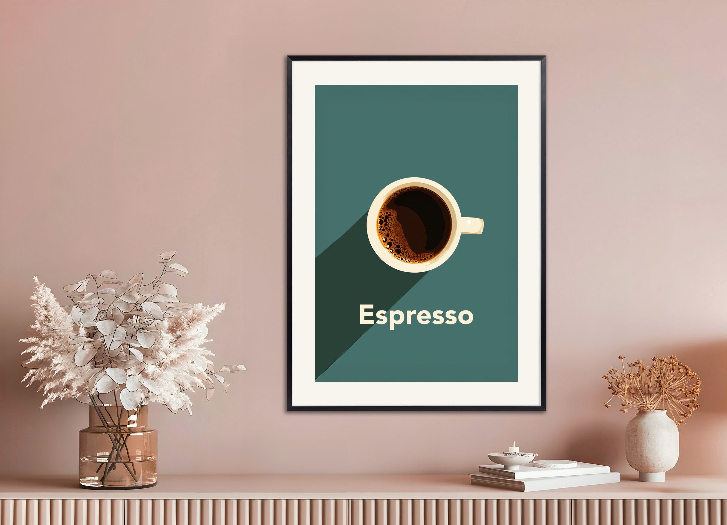 Poster with metal frame: Espresso, coffee poster