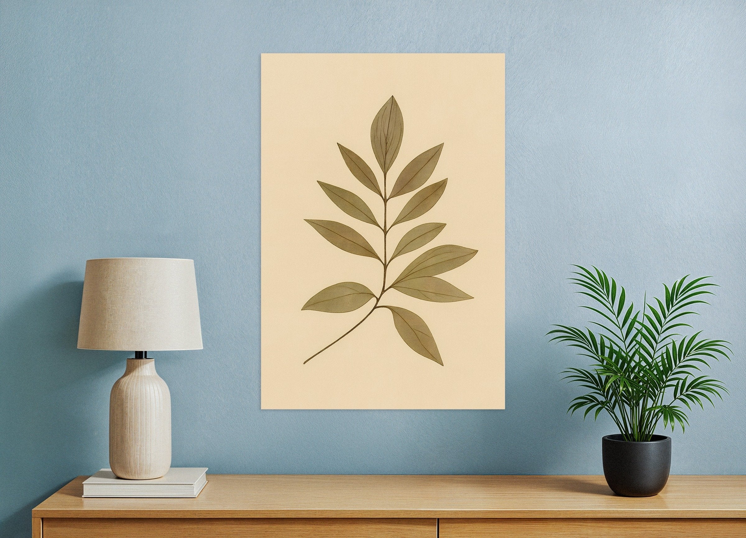 Poster of Eucalyptus Leaves Poster – Autumn Botanical Print