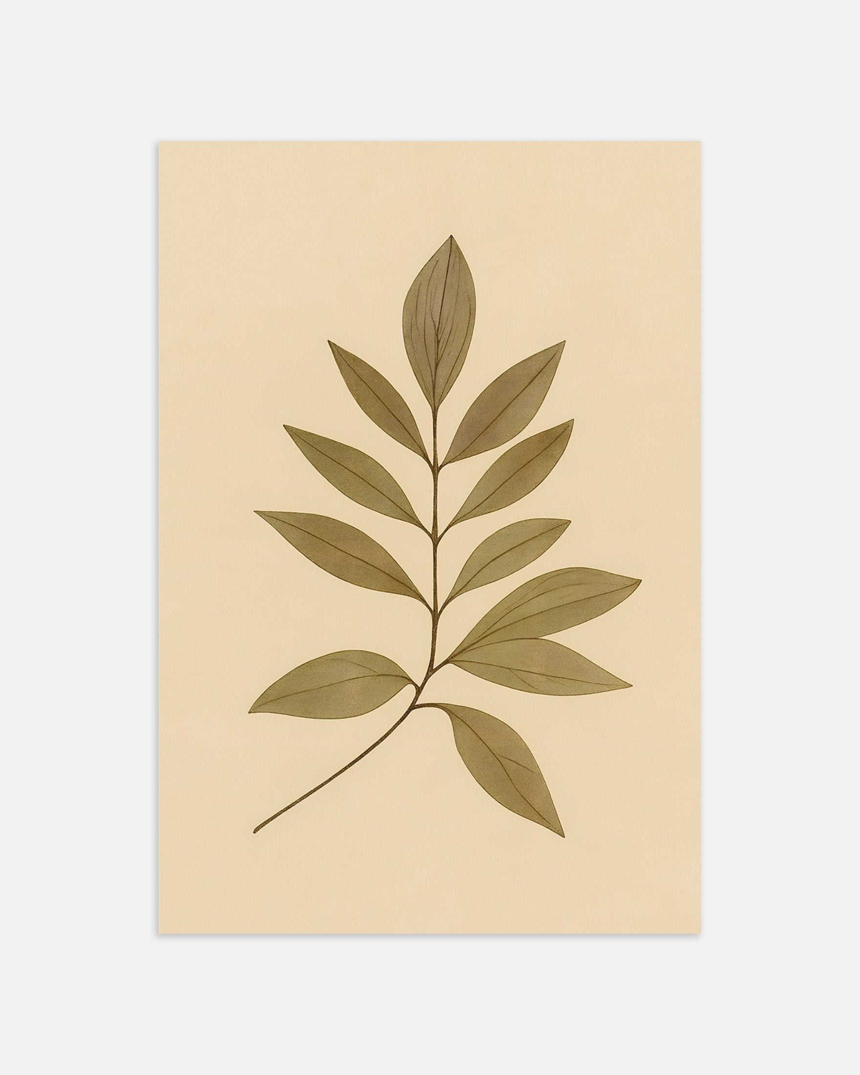 Poster of Eucalyptus Leaves Poster – Autumn Botanical Print, thumbnail