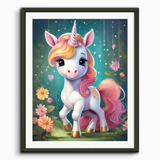 Poster: , A baby cute unicorn