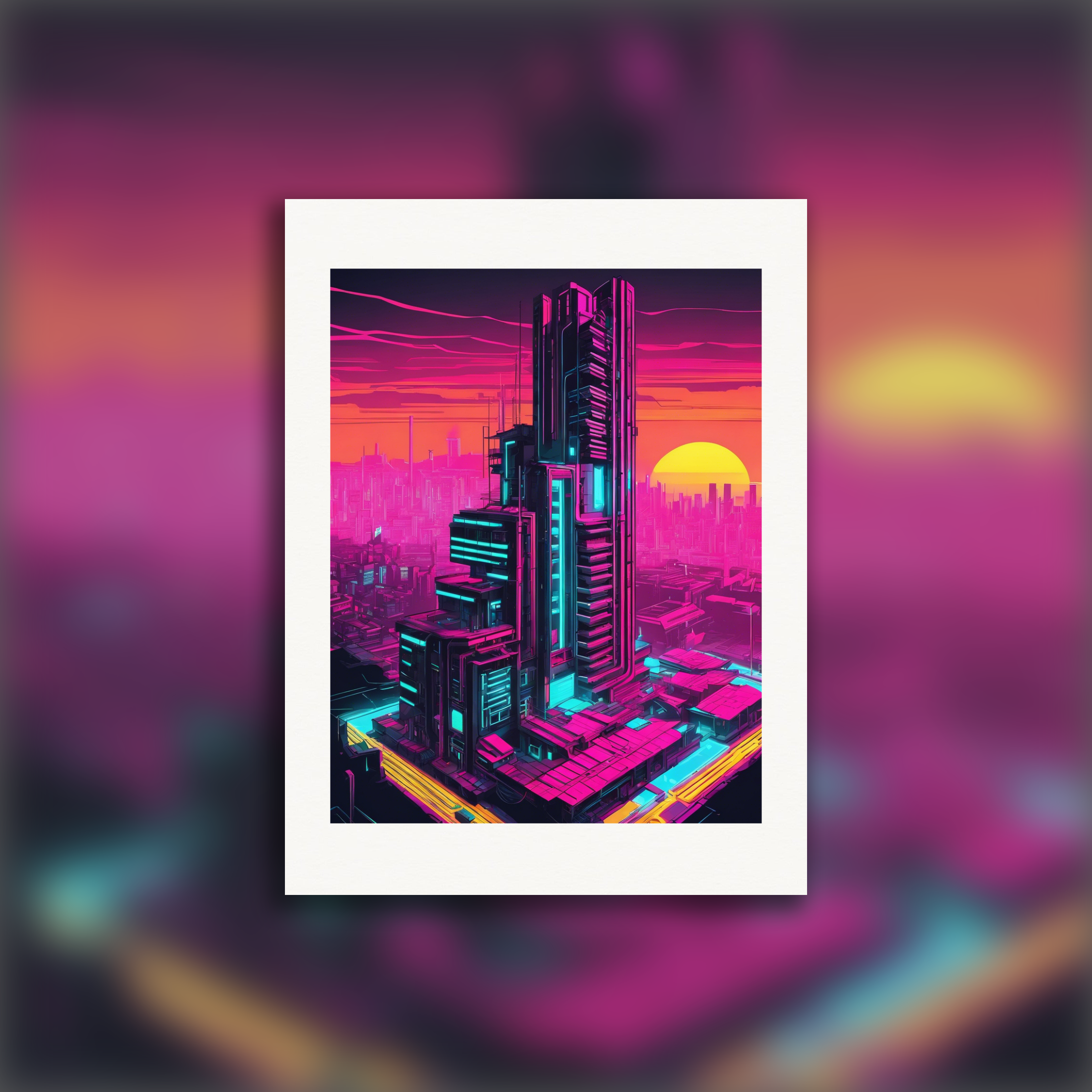 Neon punk, Starlight city - Poster