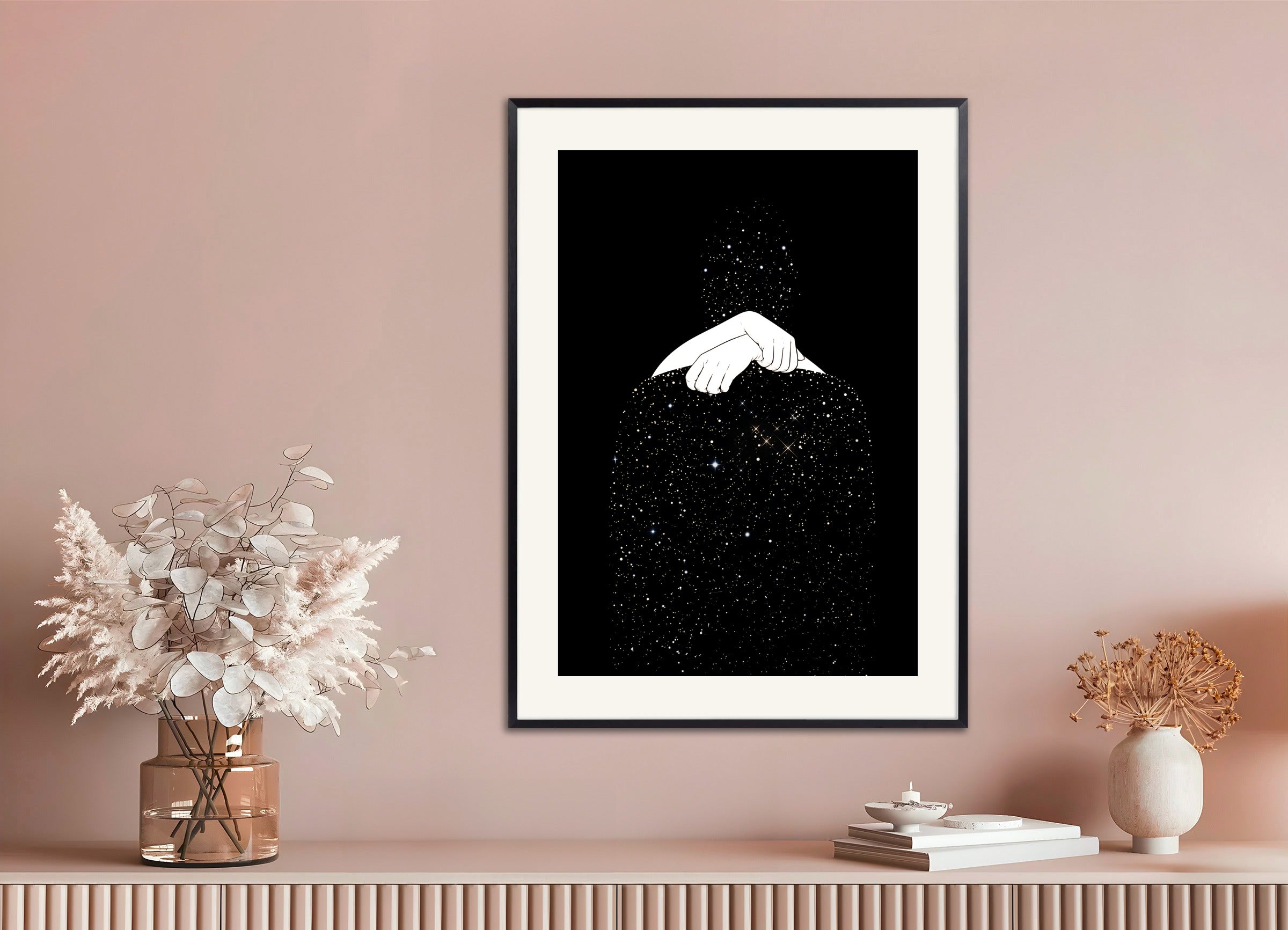 Poster with metal frame: I'm in Love with a Galaxy