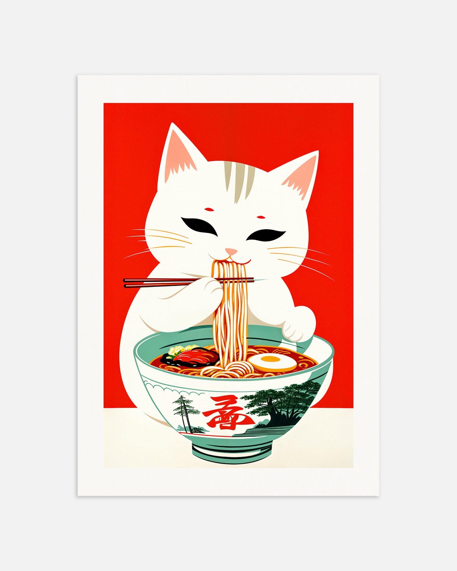 Poster: Ramen & Cat, Asian restaurant, none