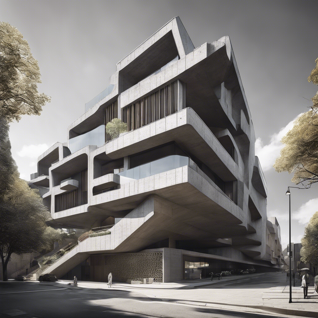 Tardomodernismo, arquitectura brutalista - Póster