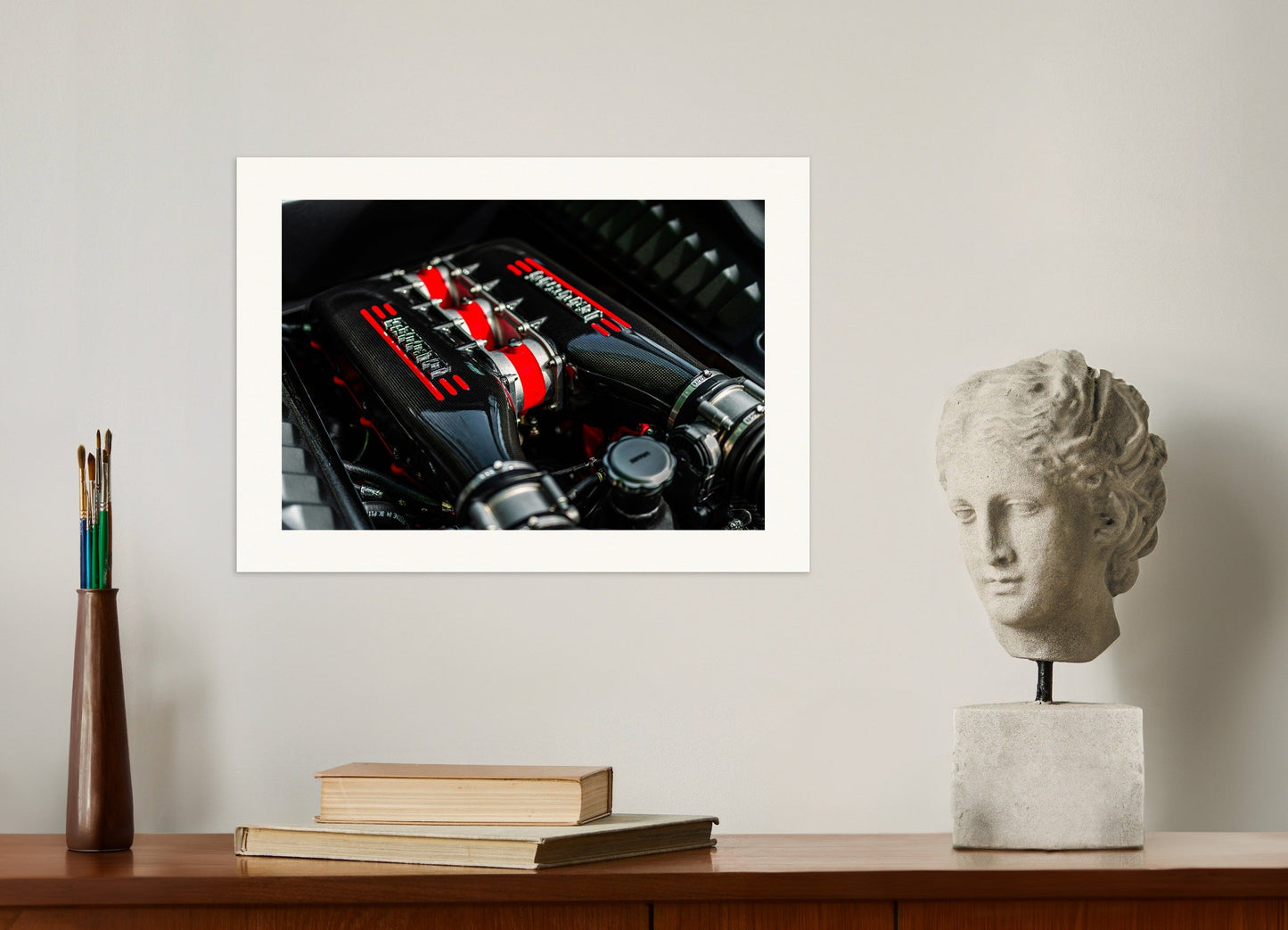 Poster of Ferrari poster, engine