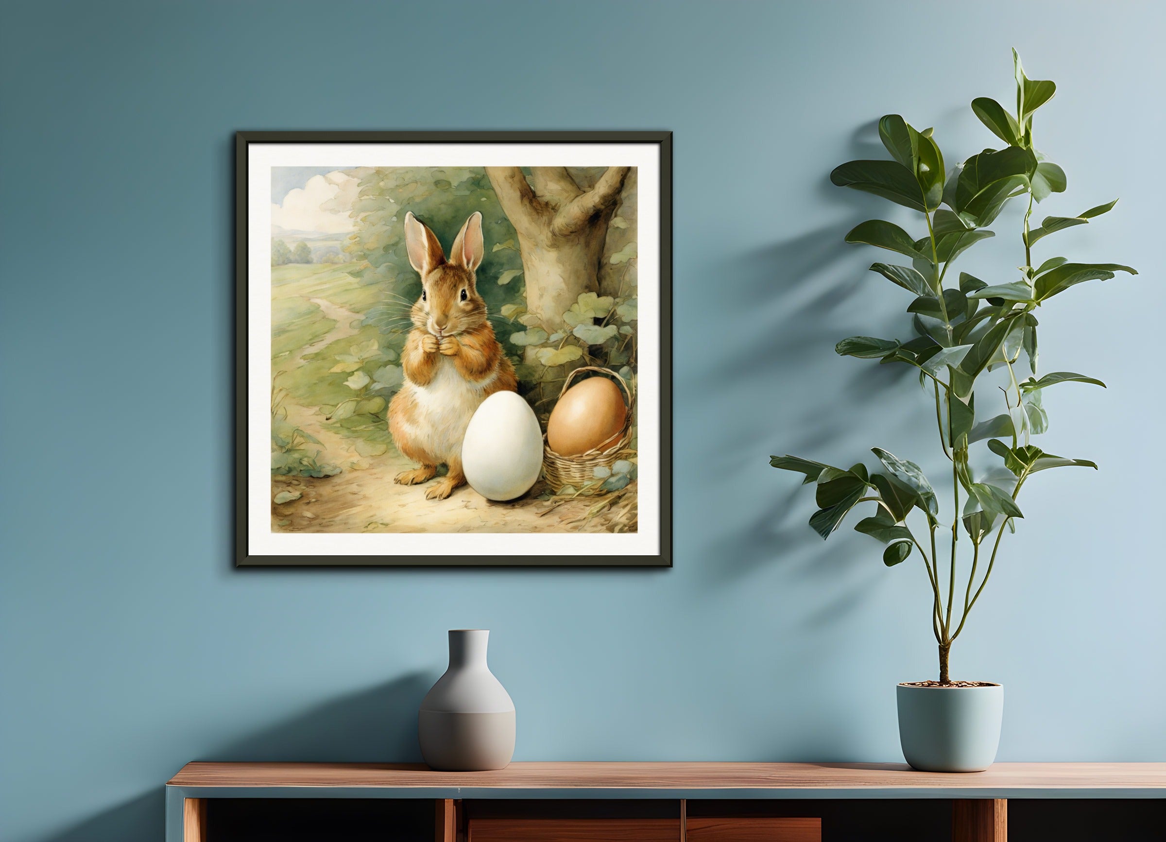 Poster with metal frame: , Egg