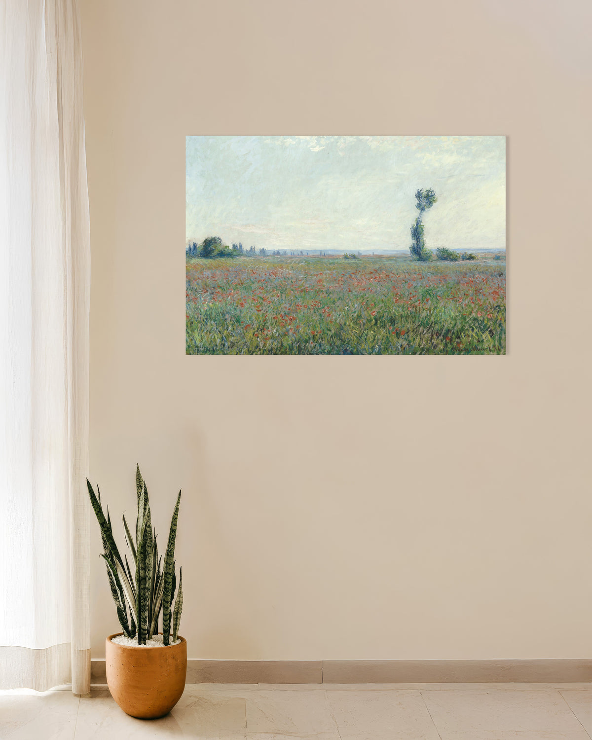 Poster of Field of Poppies by Claude Monet