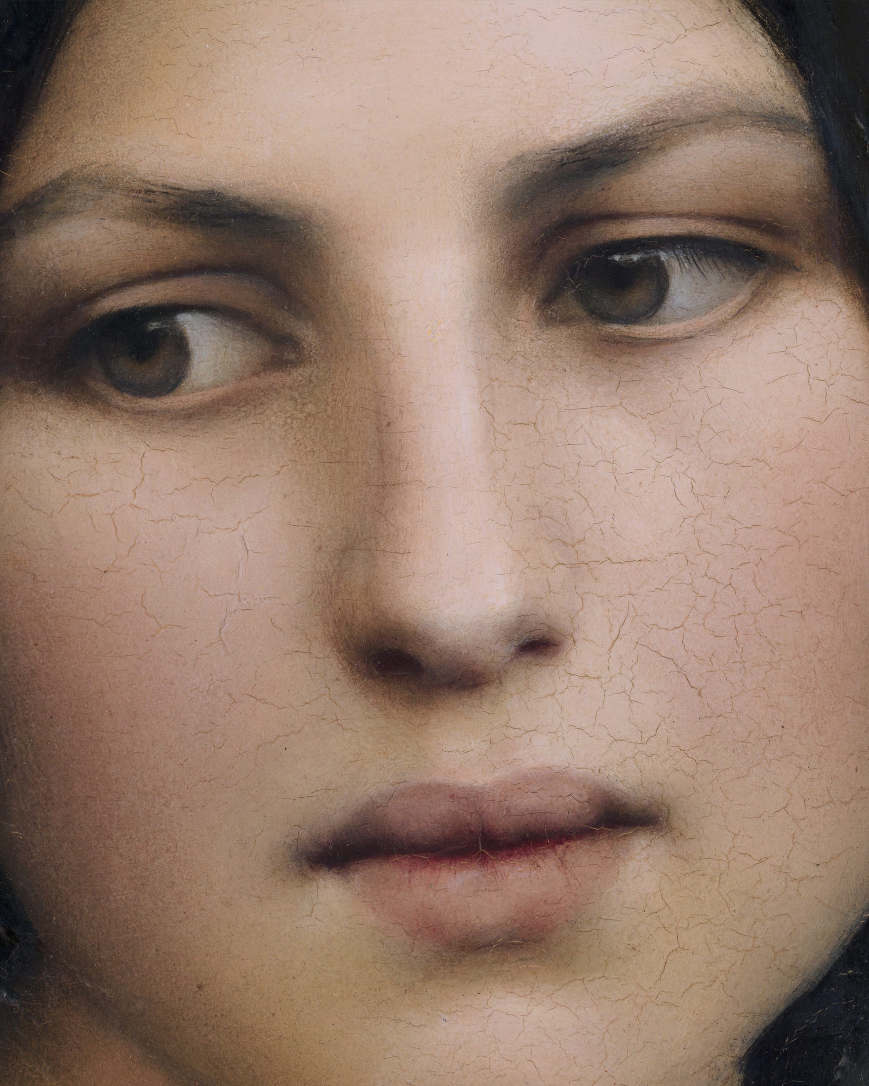 Louis Janmot "Fleur des Champs" Face Detail - Square Format Art Print