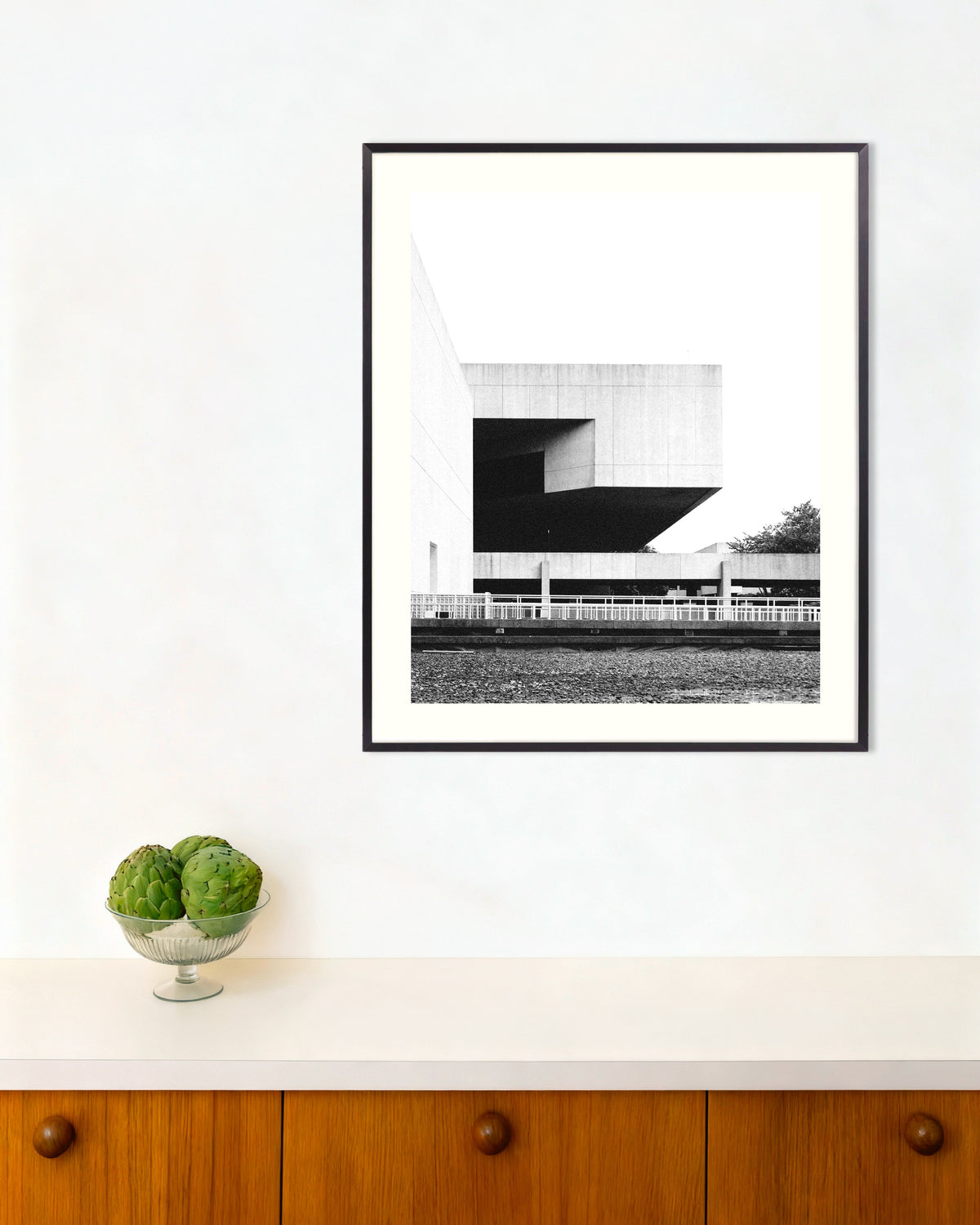 Poster of Floating Concrete Block, with metal frame