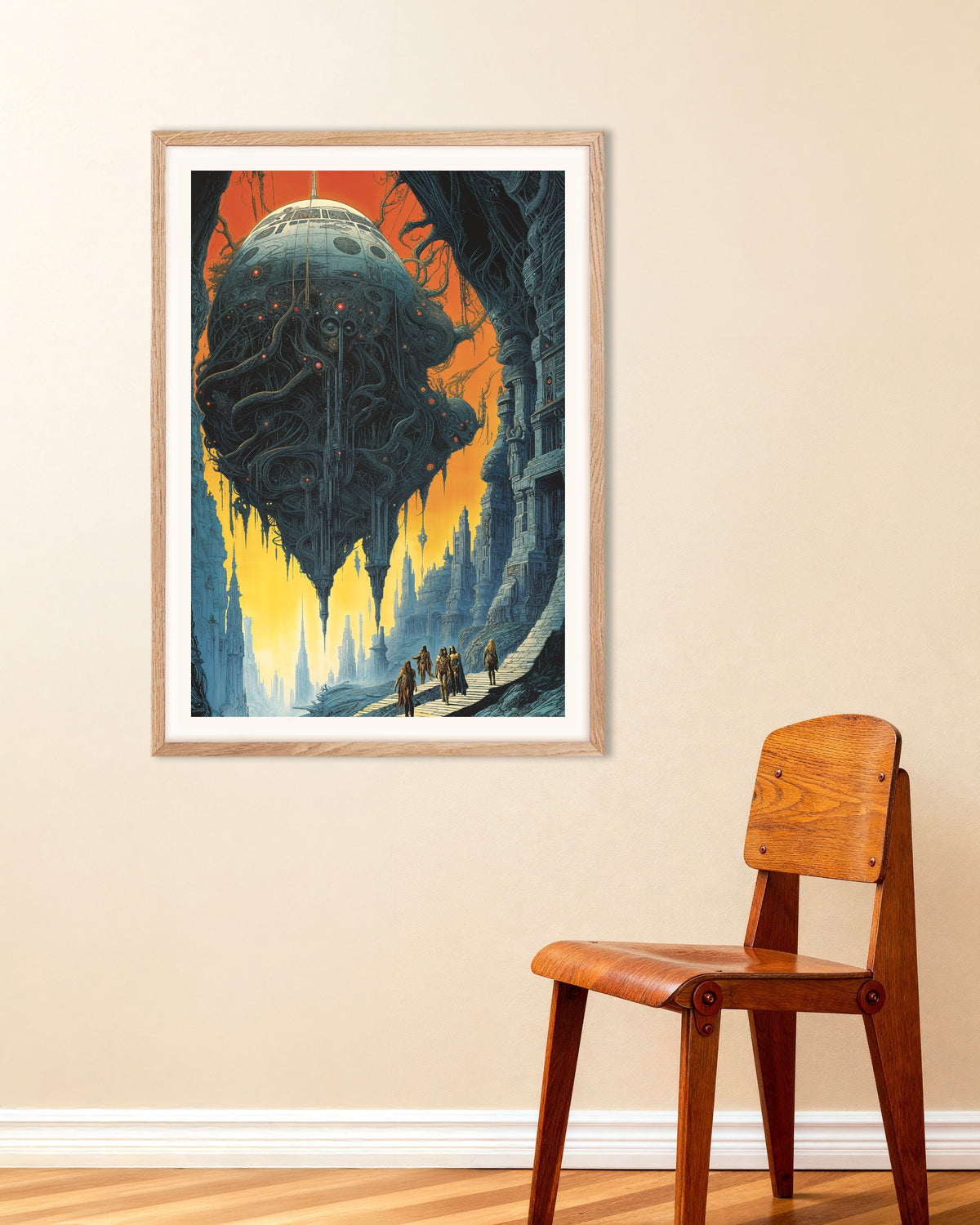 Floating Organic Structure Poster | Posterscape