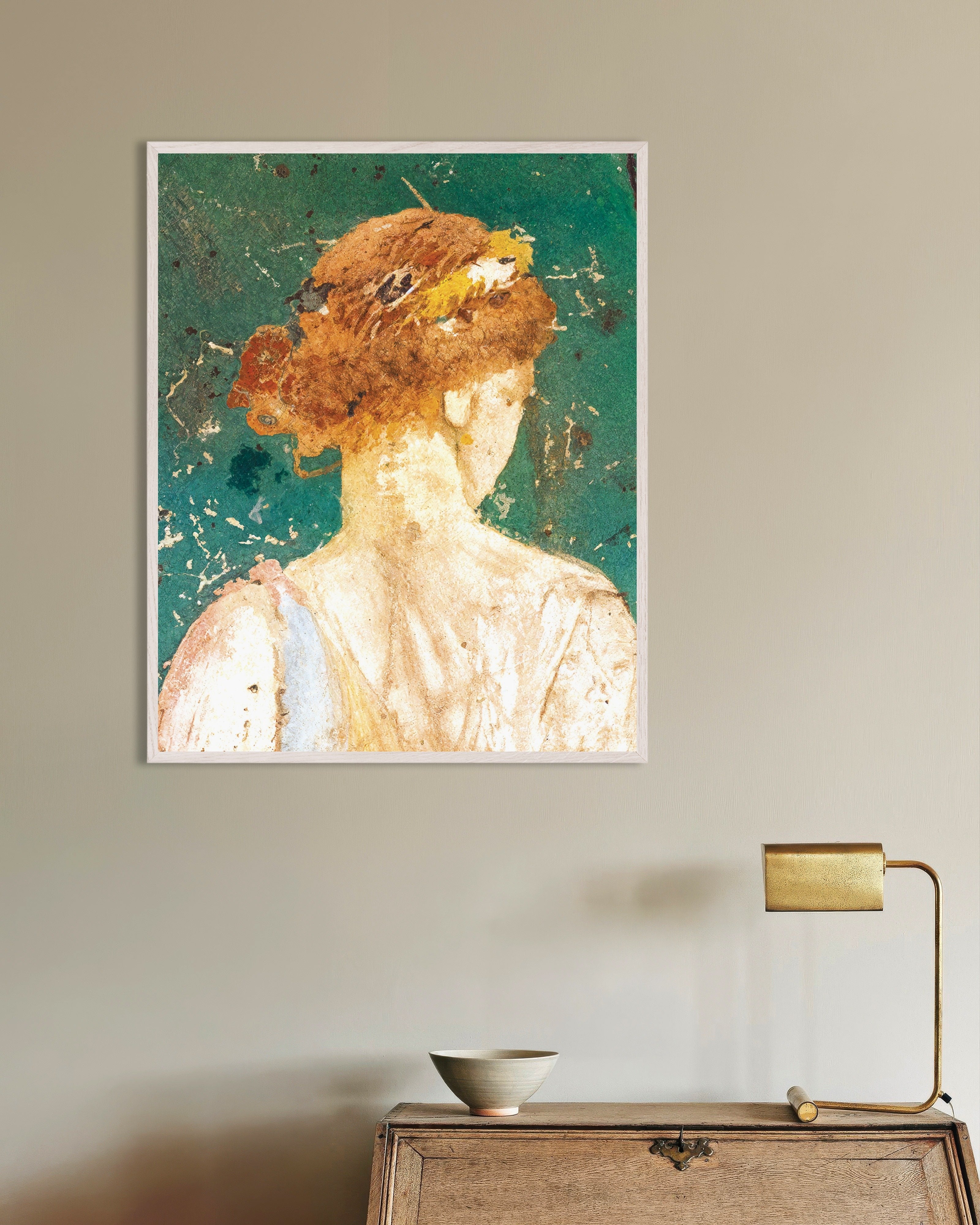 Flora of Stabiae Detail Poster | Roman Fresco Art | Posterscape