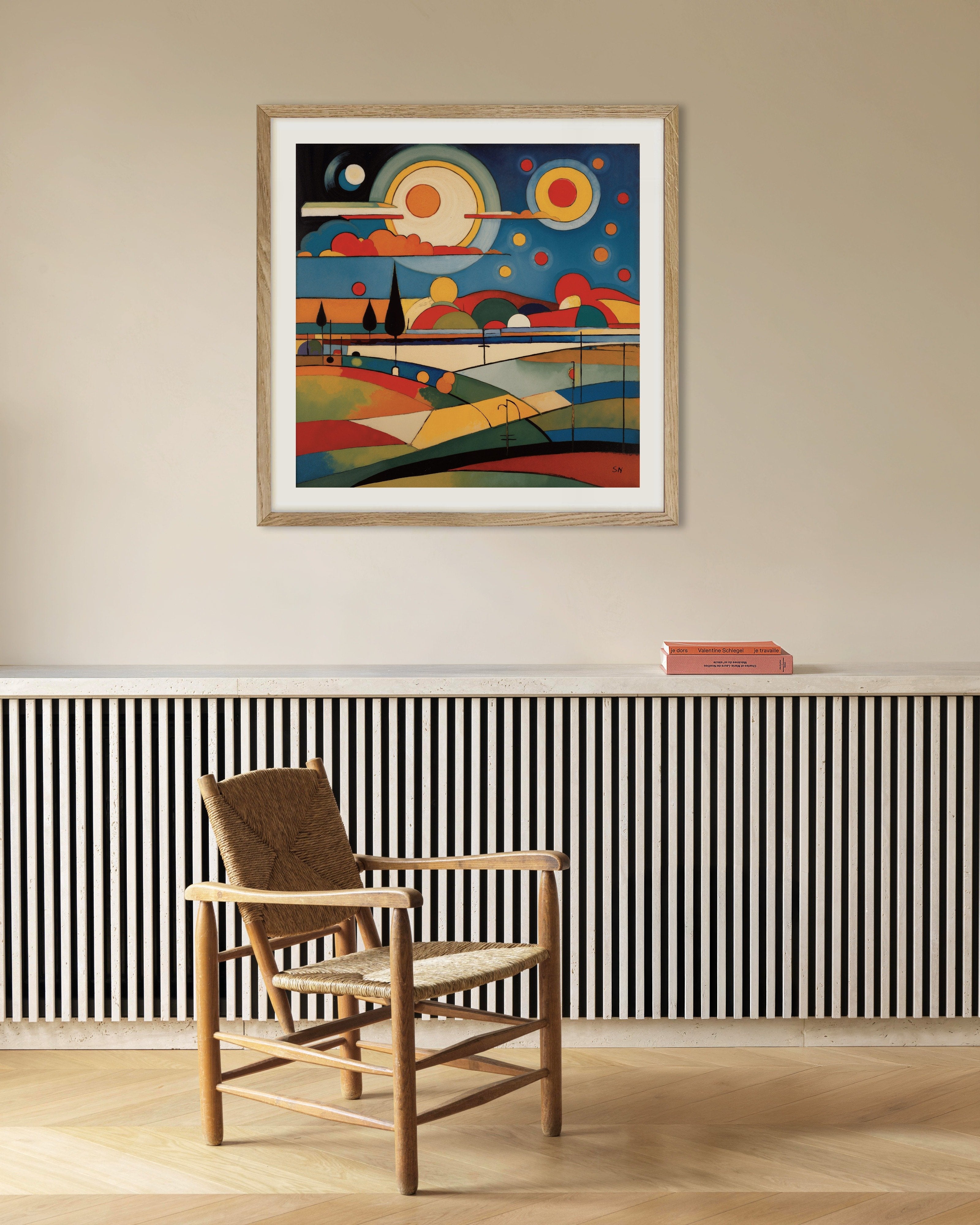 Geometric abstract art, Sun - Poster | Wall Art Print | Posterscape