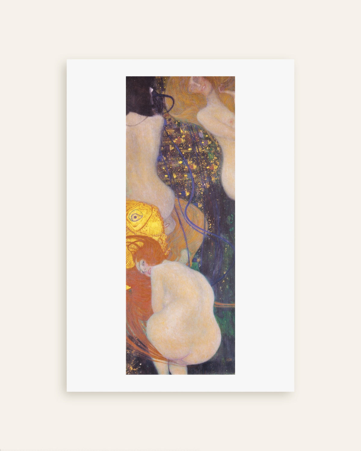 Plakat Gullfisker (1901–1902) av Gustav Klimt, miniatyr