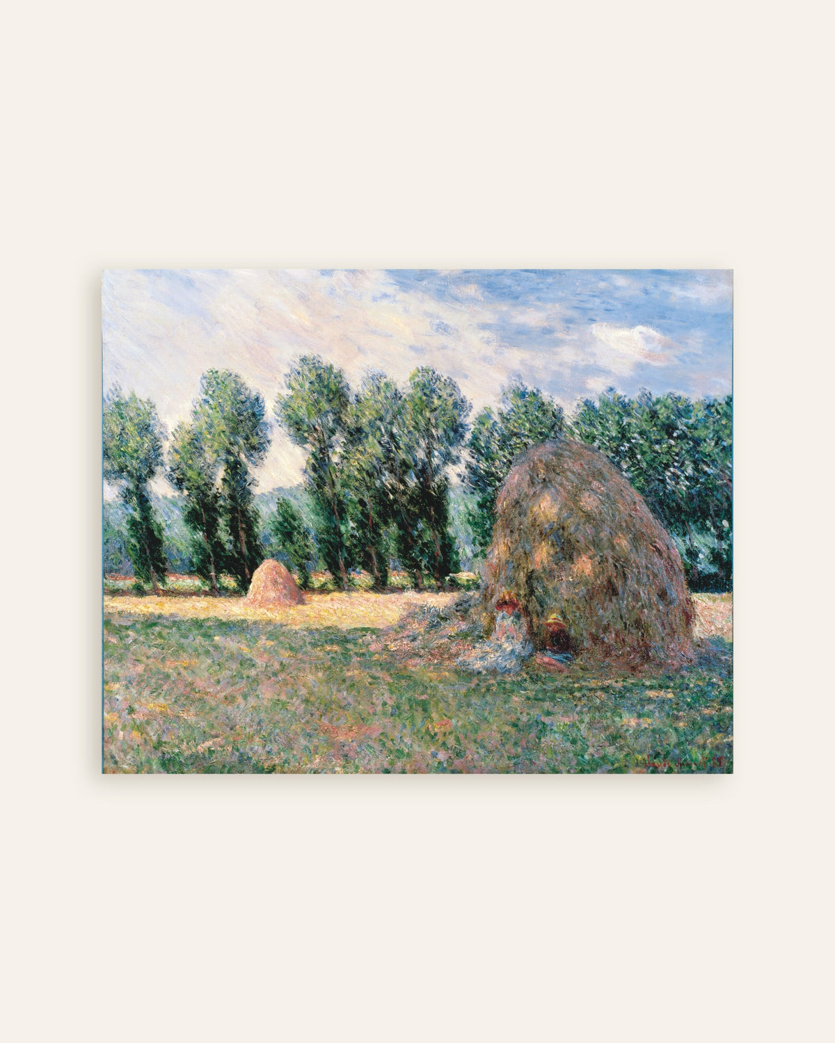 Poster of Haystacks (1885) by Claude Monet, thumbnail