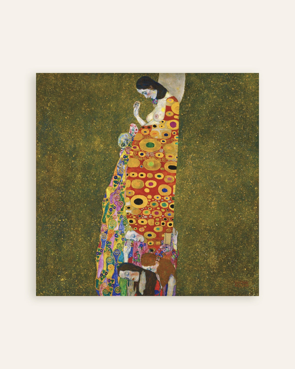 Plakat Håpet II (1907–1908) av Gustav Klimt, miniatyr