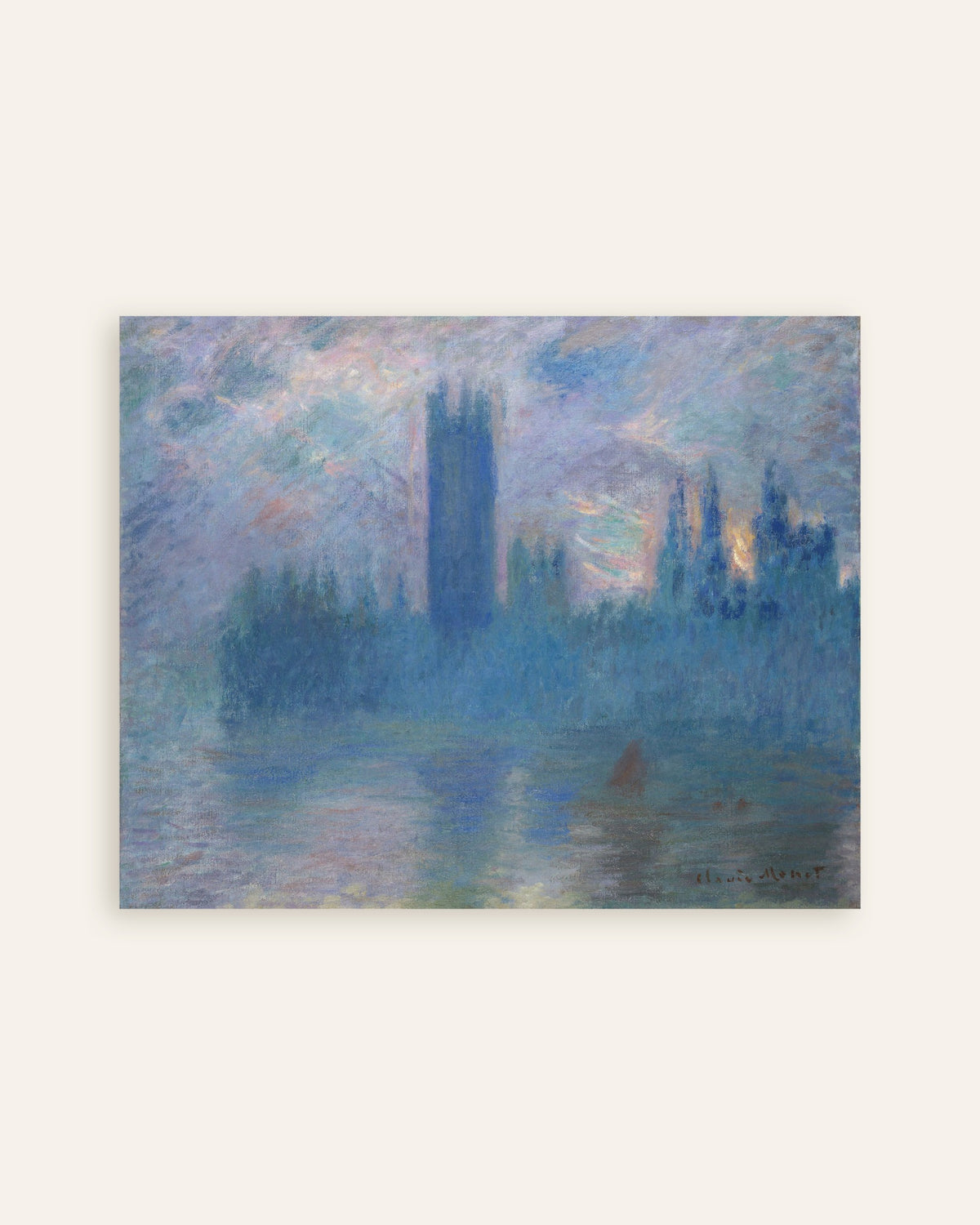 Plakat Parlamentet i London (1900) av Claude Monet, miniatyr