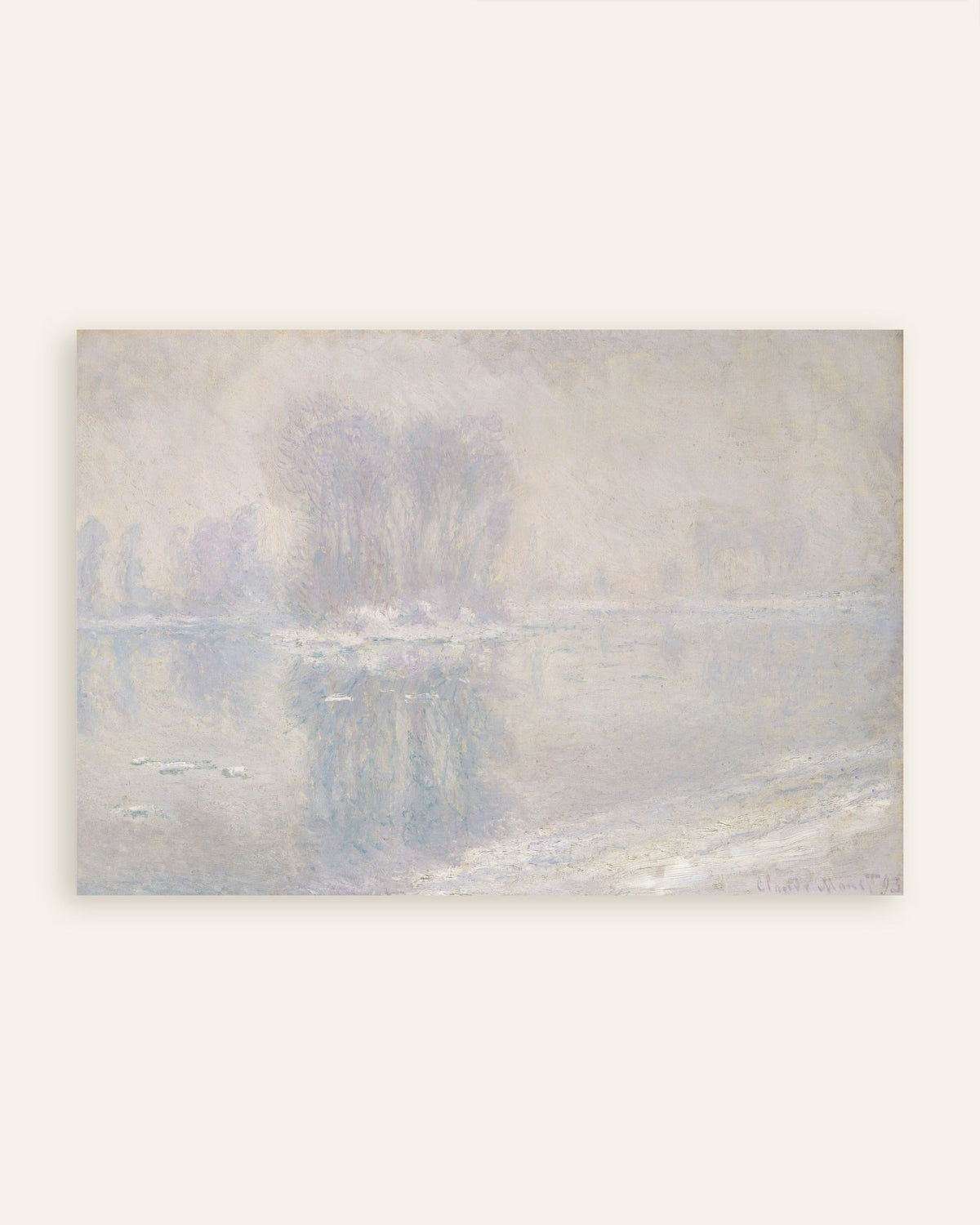 Plakat Isflak (1893) av Claude Monet, miniatyr