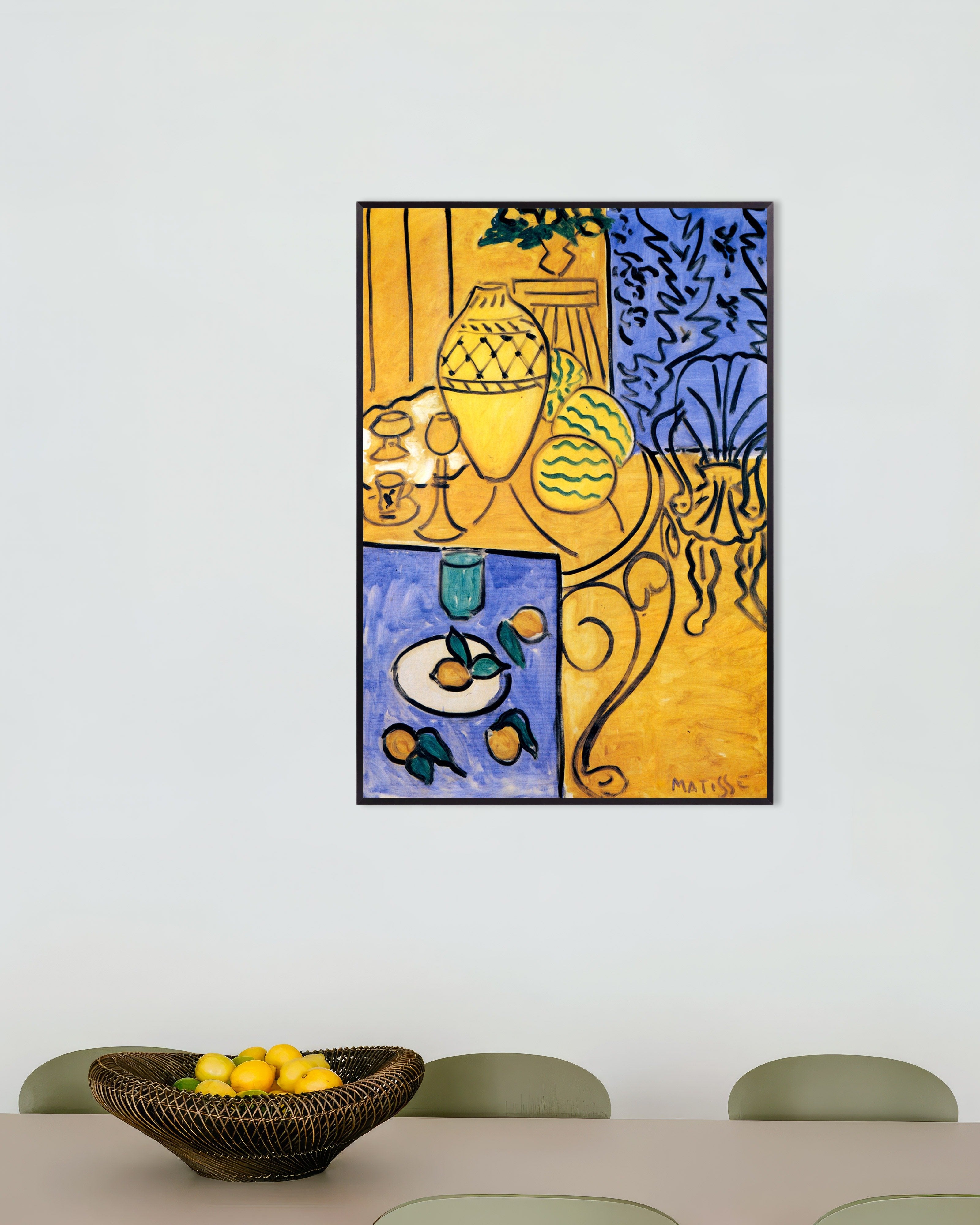 Matisse Interior Yellow & Blue 1946 Print | Posterscape
