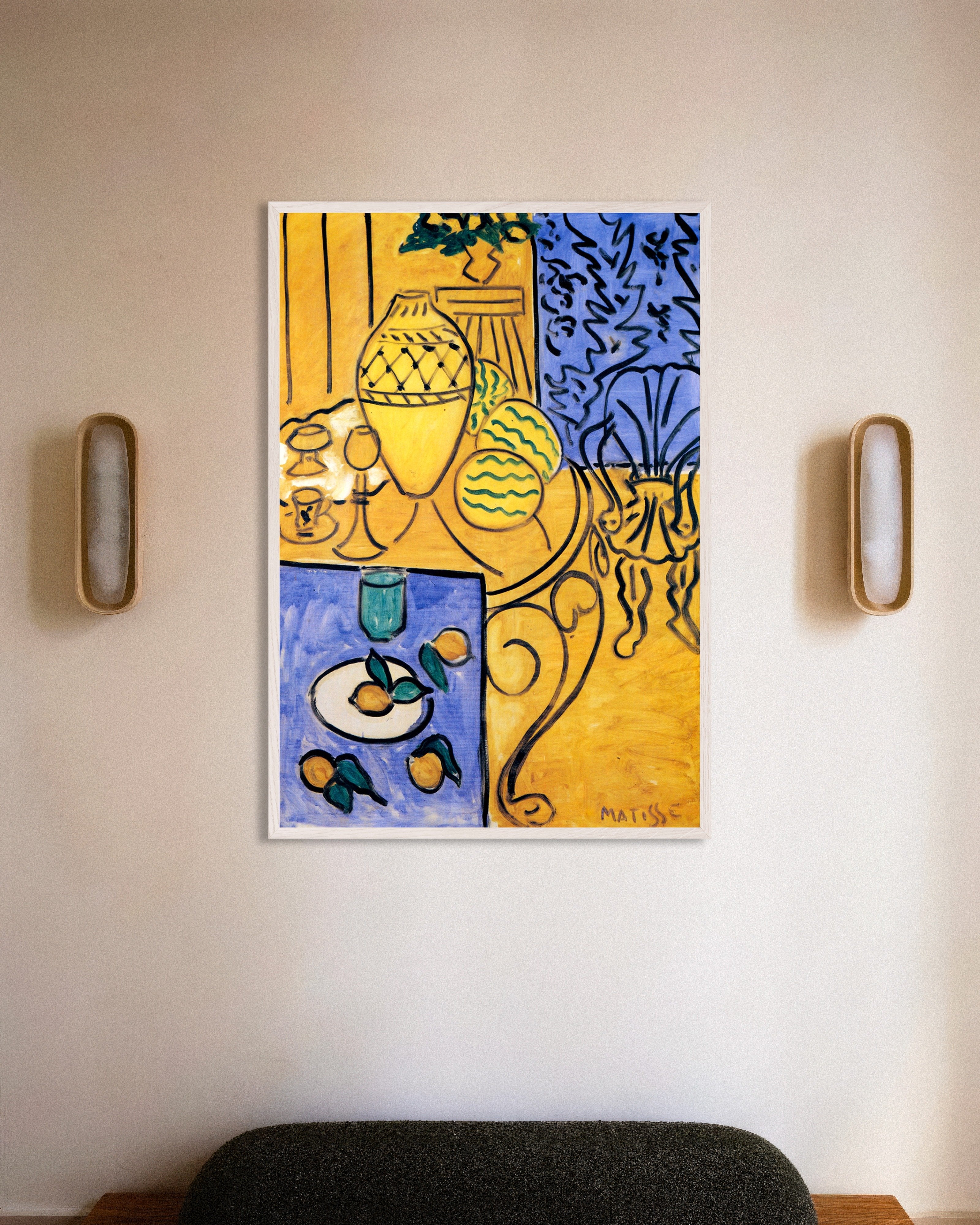 Matisse Interior Yellow & Blue 1946 Print | Posterscape