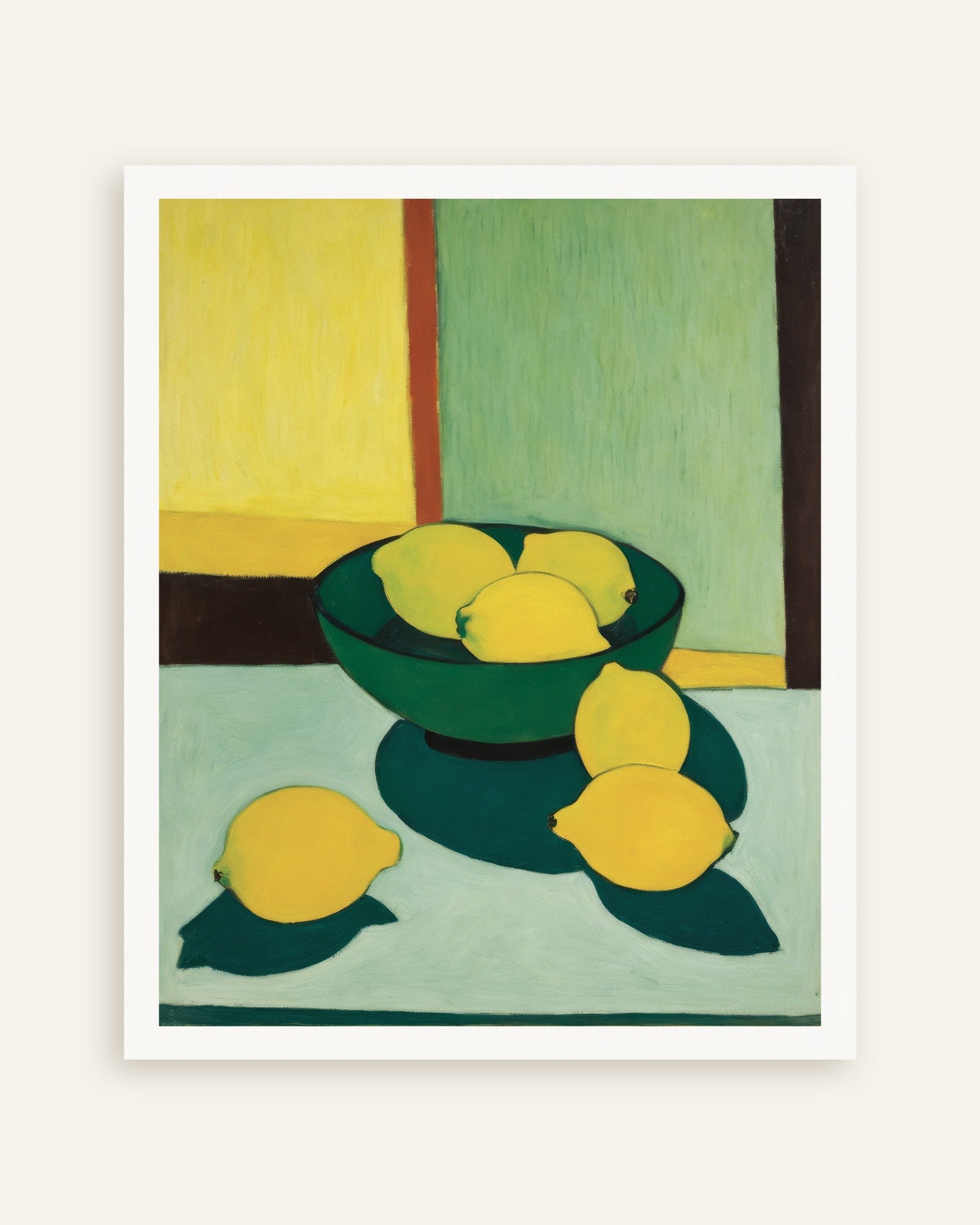 Poster of Intimate figurative, lemons - Poster, thumbnail