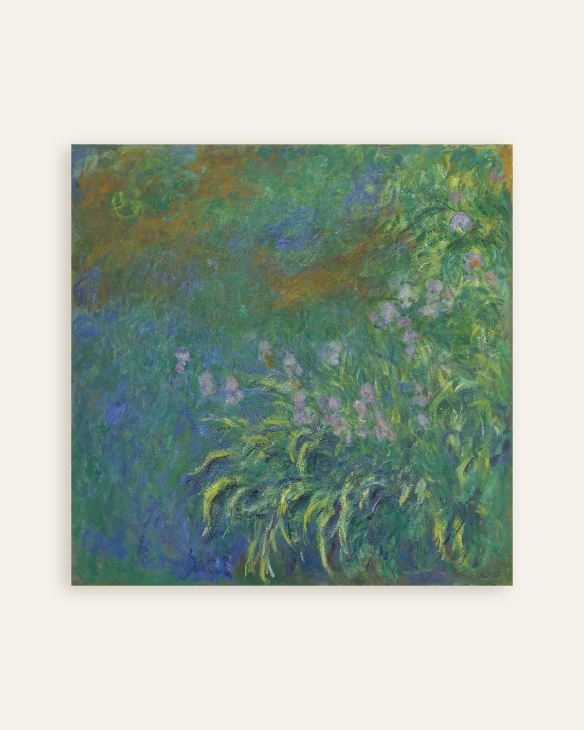 Plakat Iris (1914–1917) av Claude Monet, miniatyr